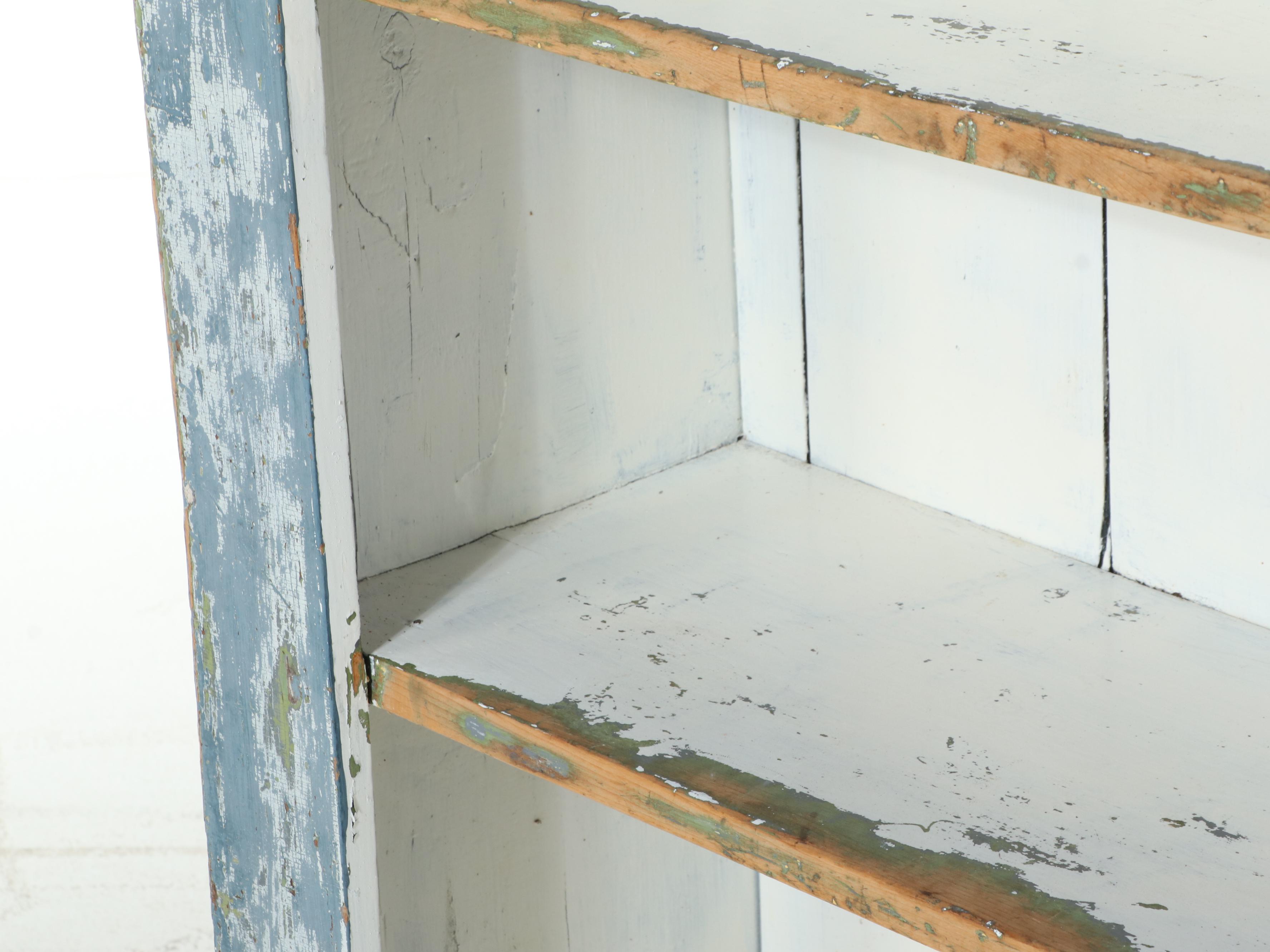 American Primitive Paint-Decorated Cupboard, 19th Century