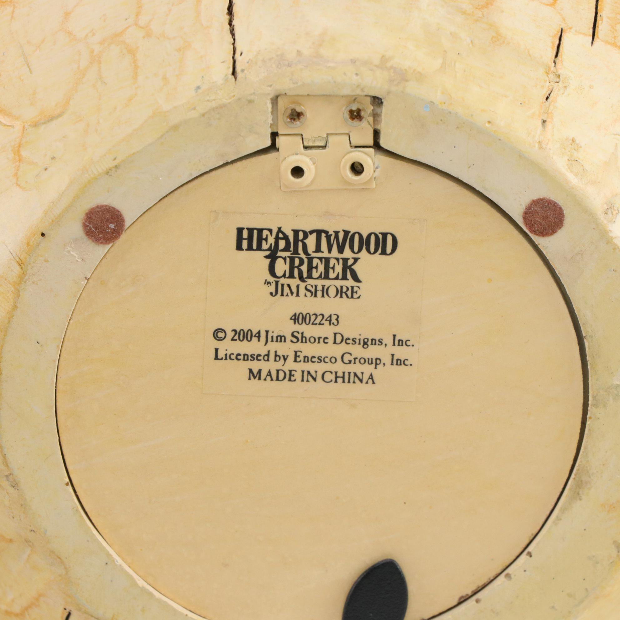 Jim Shore Rabbit Garden Statue with Cat Birdhouse