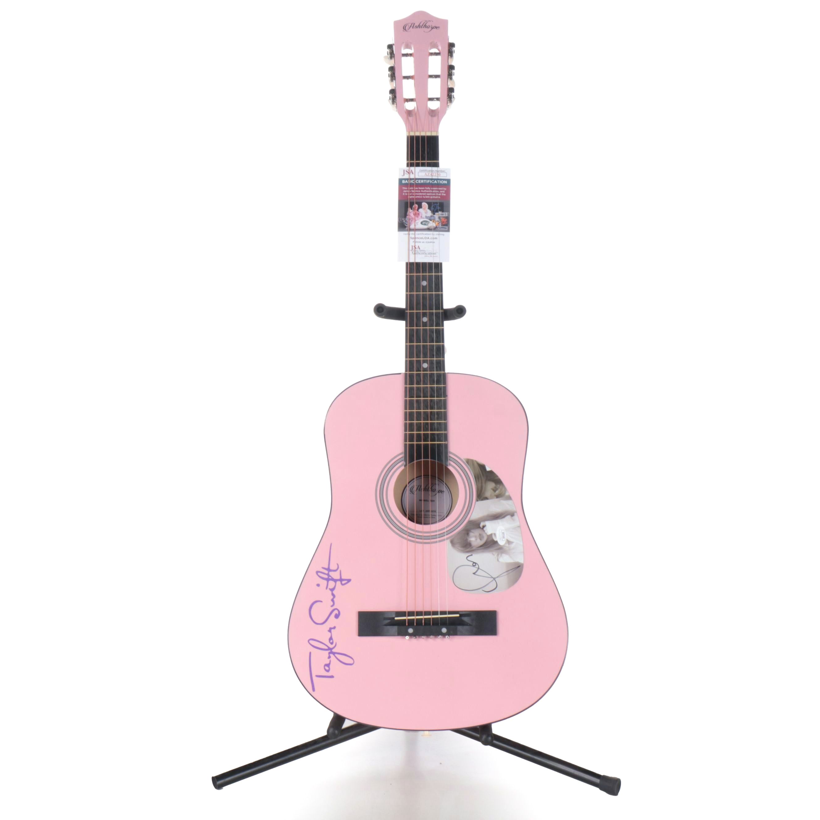 Taylor Swift Decal-Signed Ashthorpe Acoustic Guitar, JSA