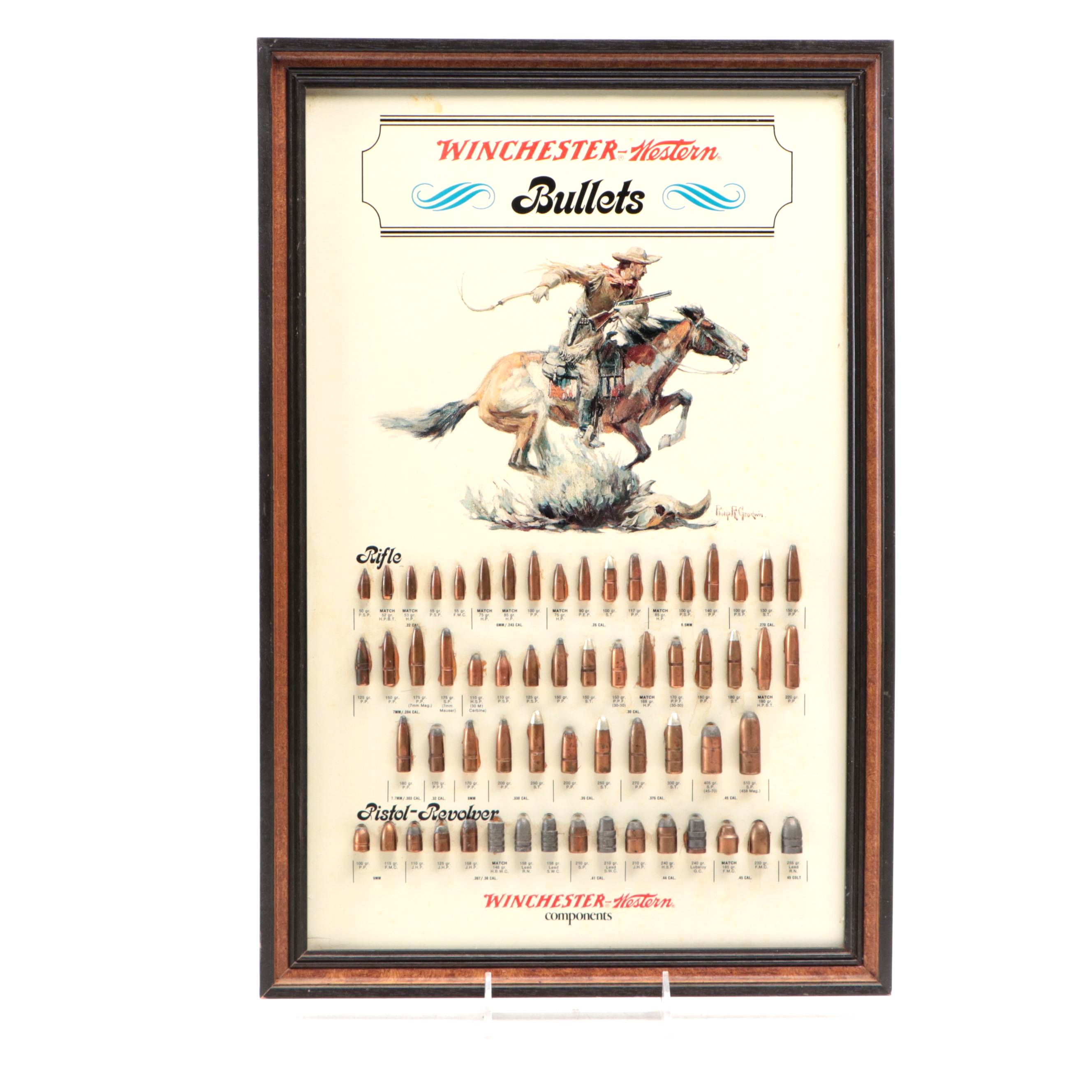 Winchester Advertising Bullet Board Display