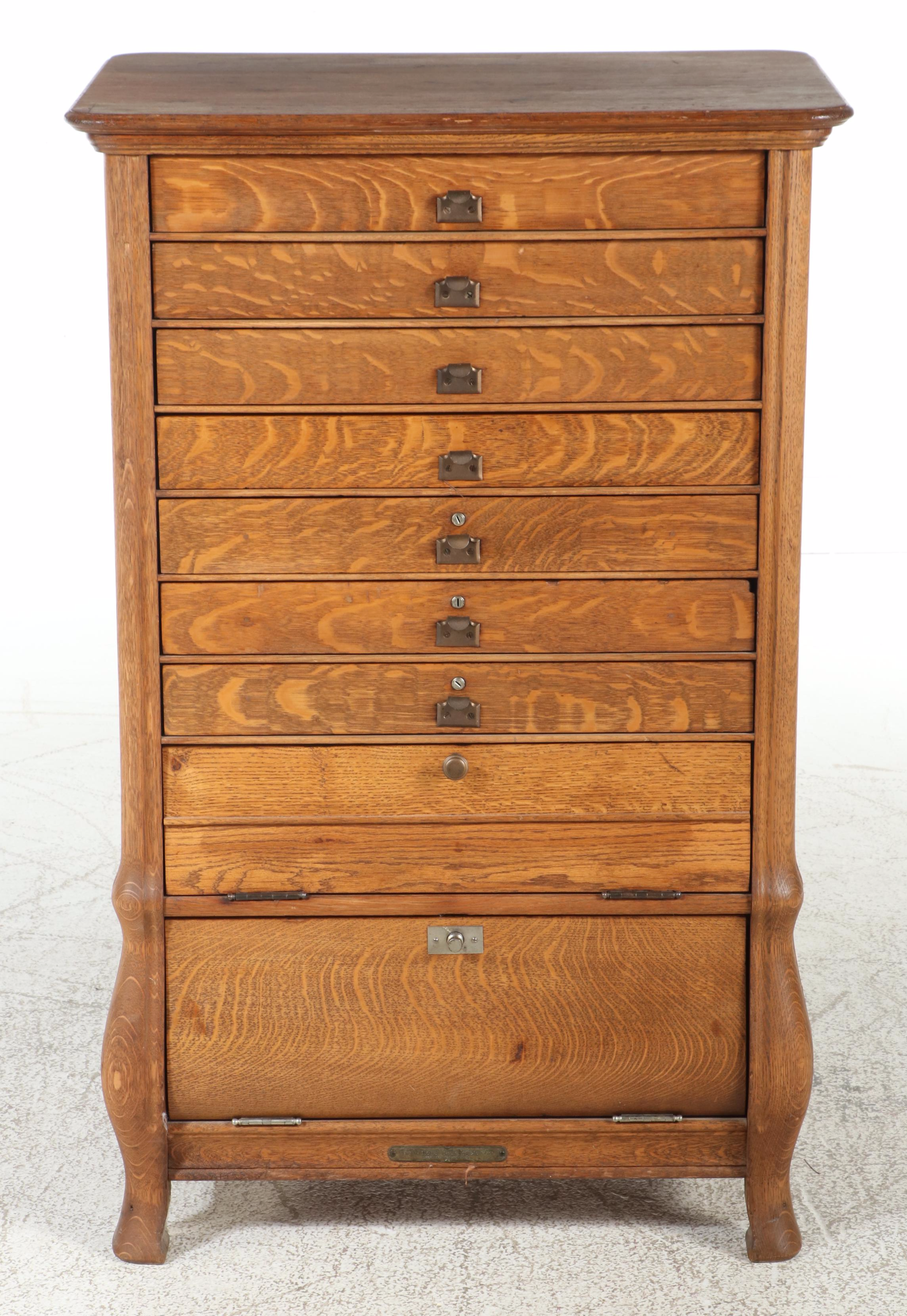 The National Cash Register Co. Quartersawn Oak Cash Register Stand