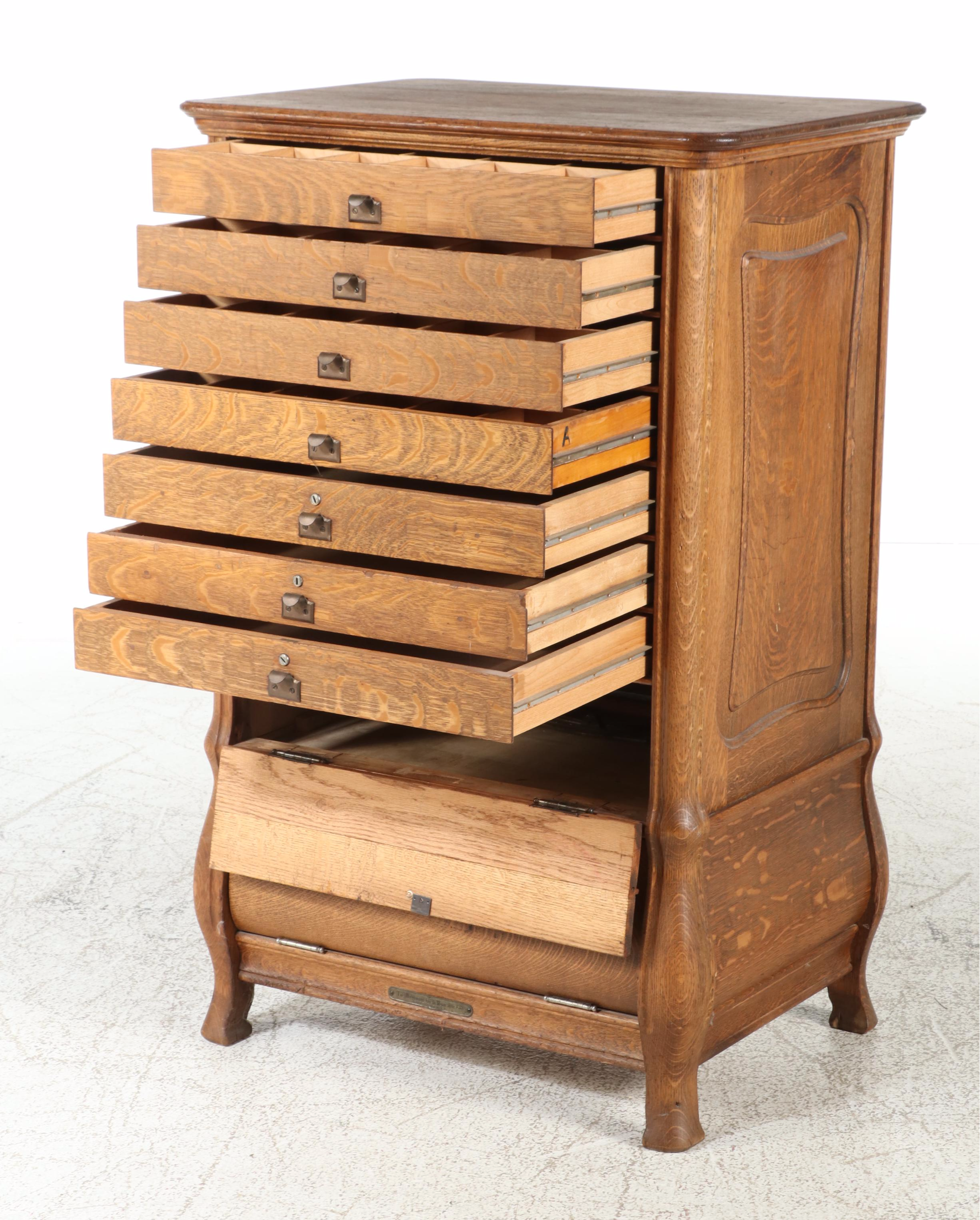 The National Cash Register Co. Quartersawn Oak Cash Register Stand