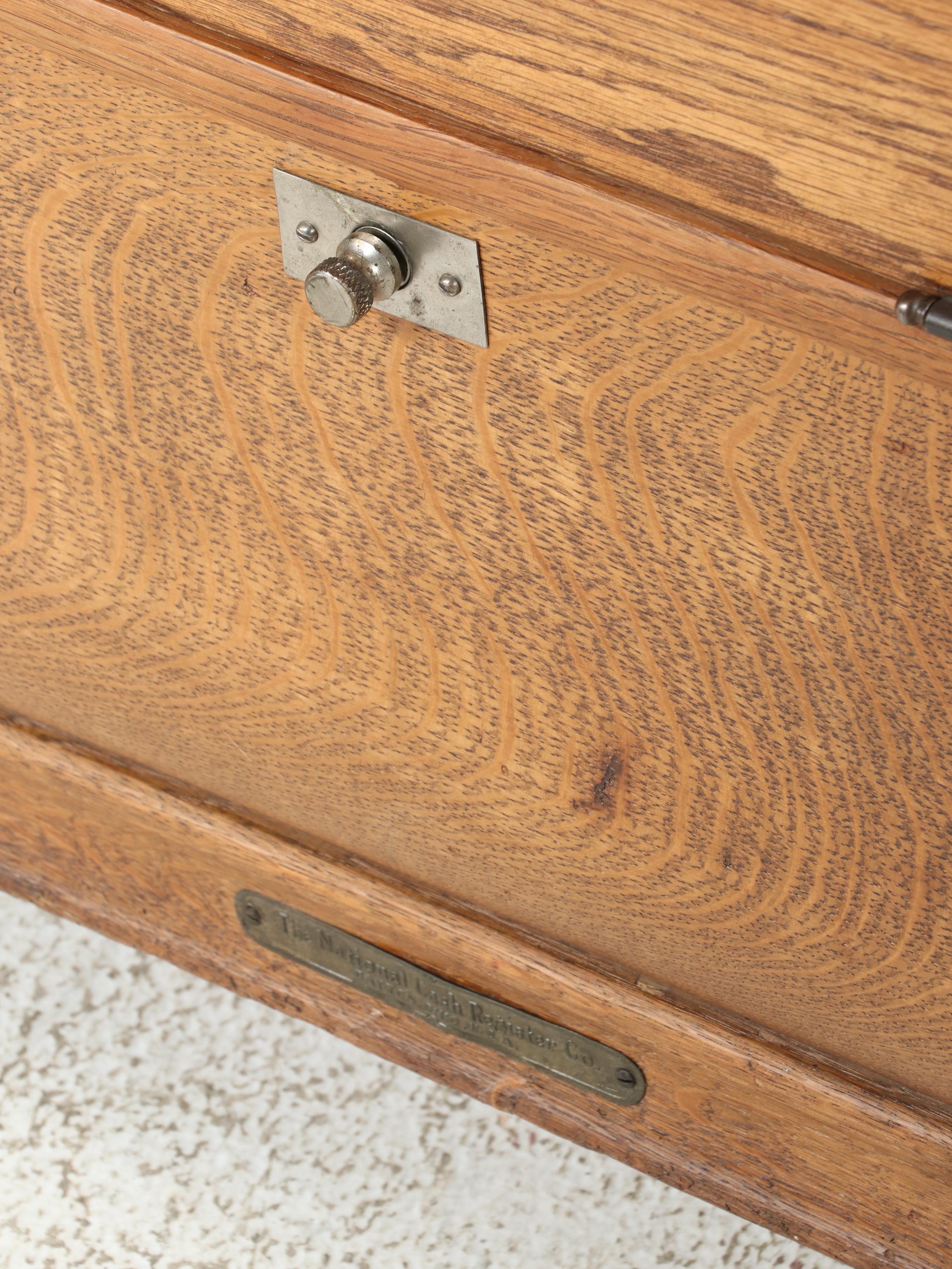 The National Cash Register Co. Quartersawn Oak Cash Register Stand