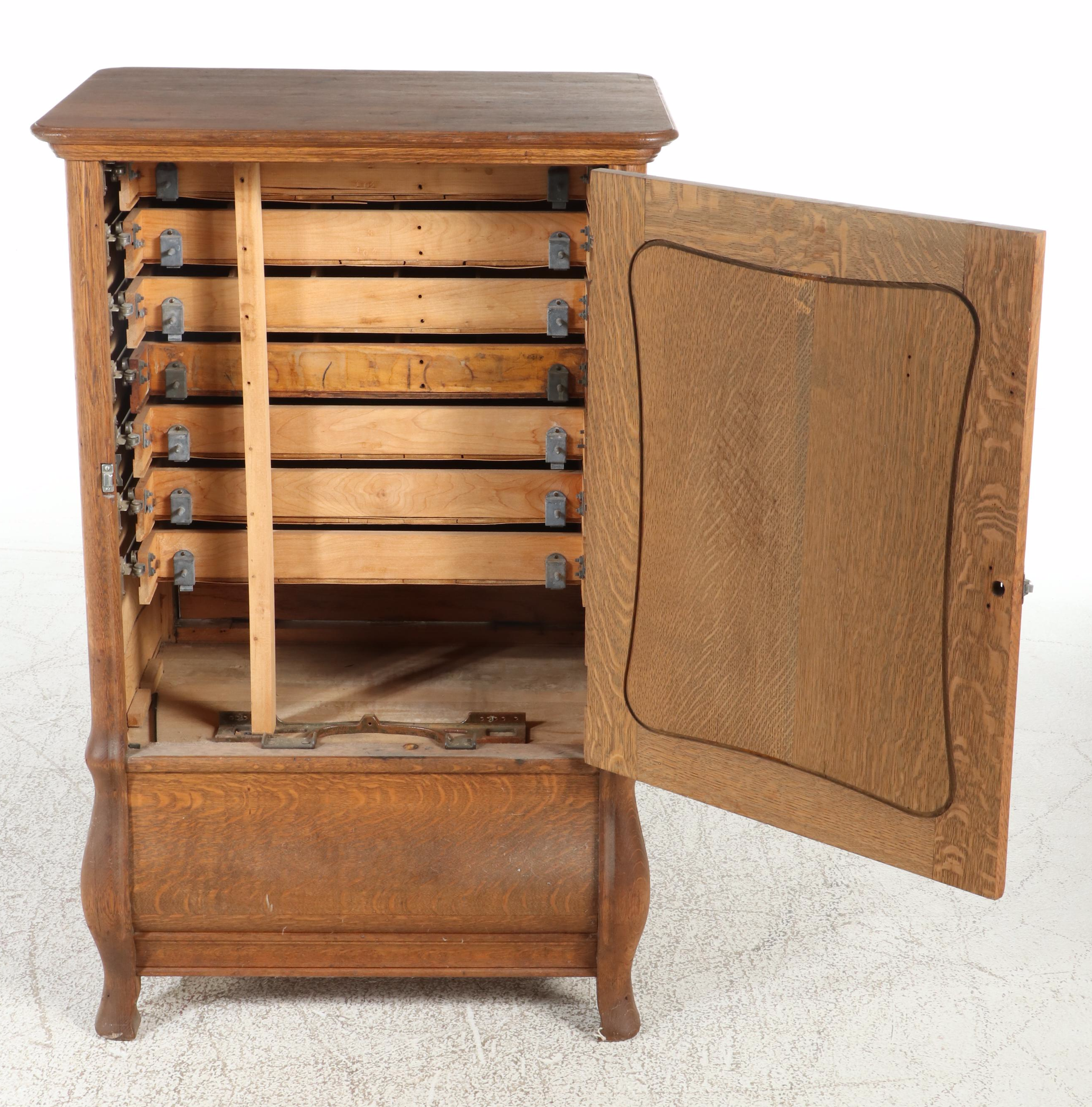 The National Cash Register Co. Quartersawn Oak Cash Register Stand