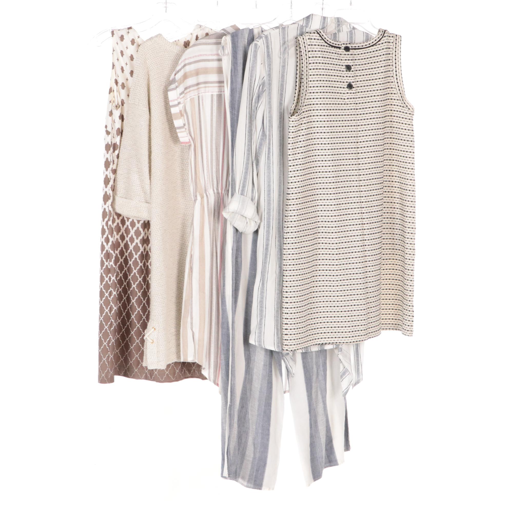 Loft B&W Mini Dress, Robert Louis Cotton Knit Sweater Dress, and More Dresses