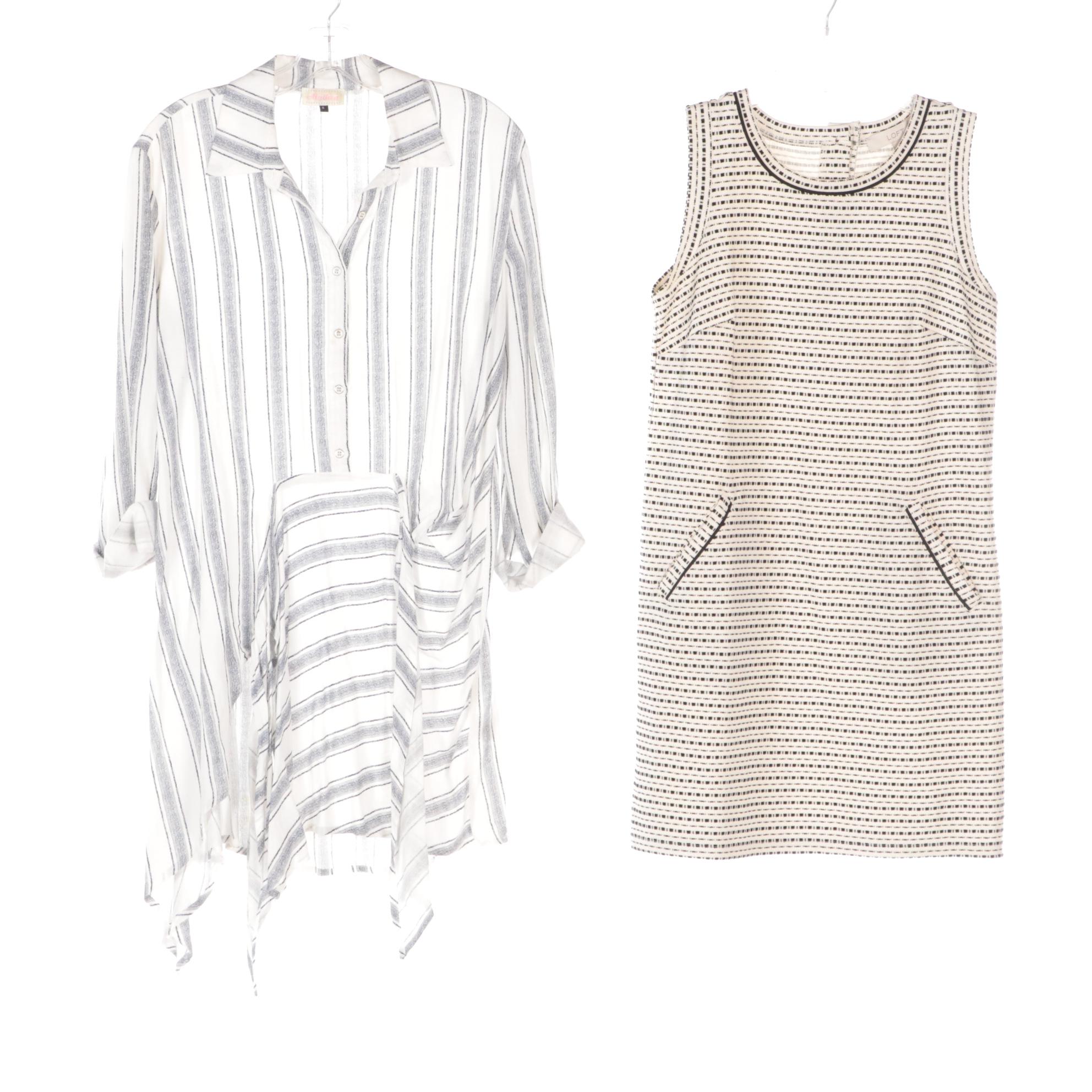 Loft B&W Mini Dress, Robert Louis Cotton Knit Sweater Dress, and More Dresses