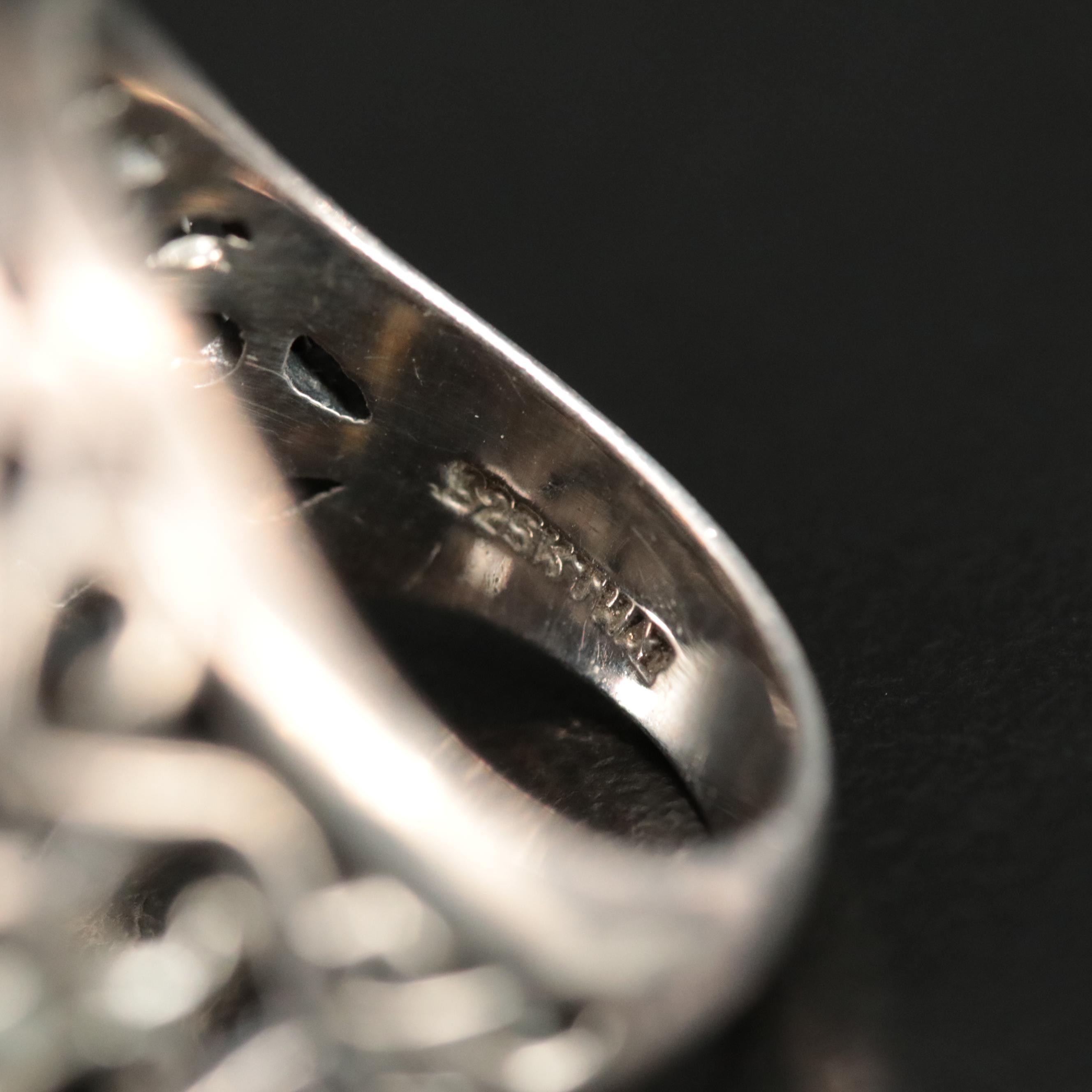 Sterling Rings Including Agate, Jasper, and Tiger's Iron
