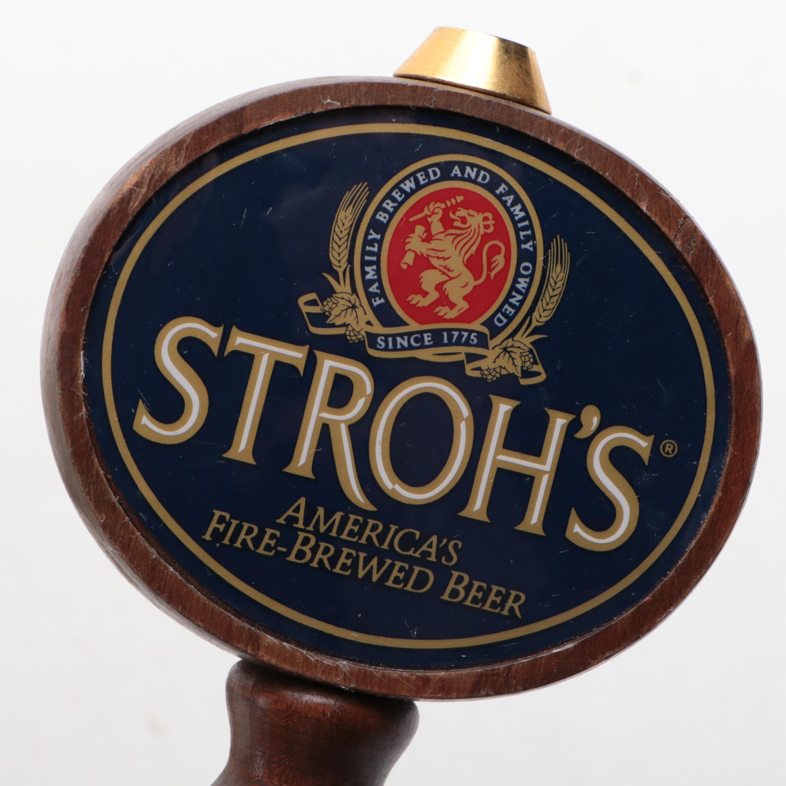 Stroh's Beer Tap Handles