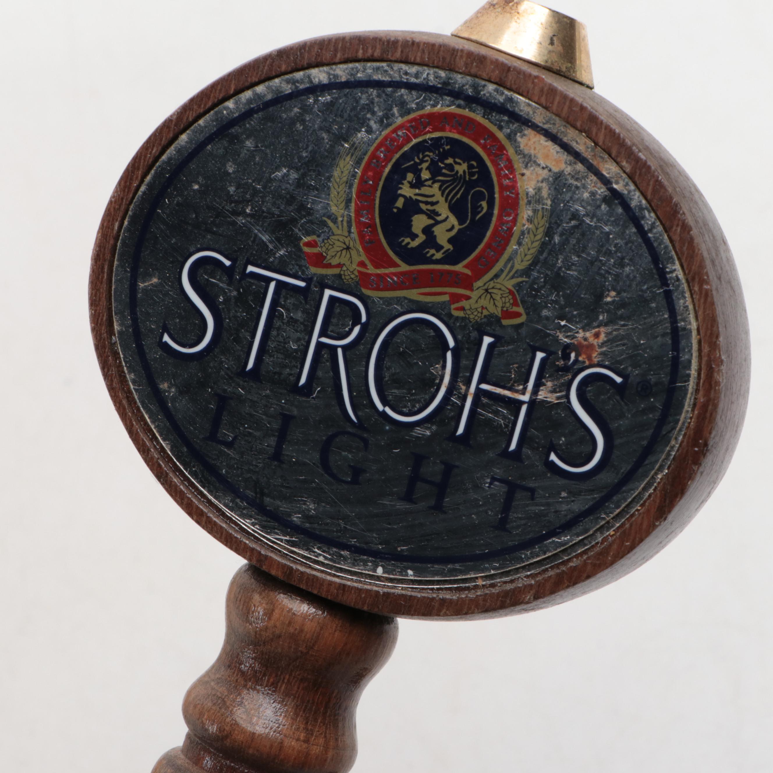Stroh's Beer Tap Handles