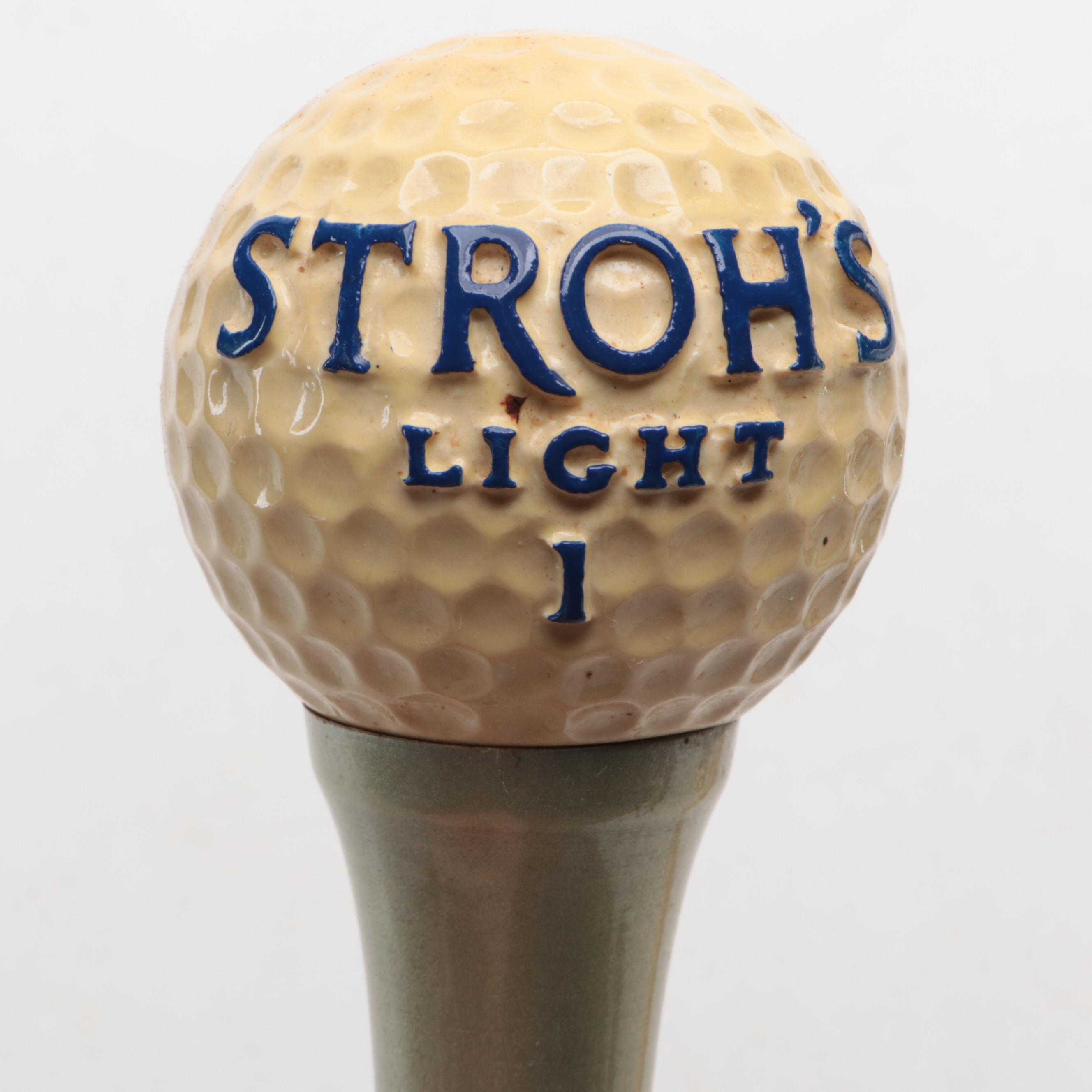 Stroh's Beer Tap Handles