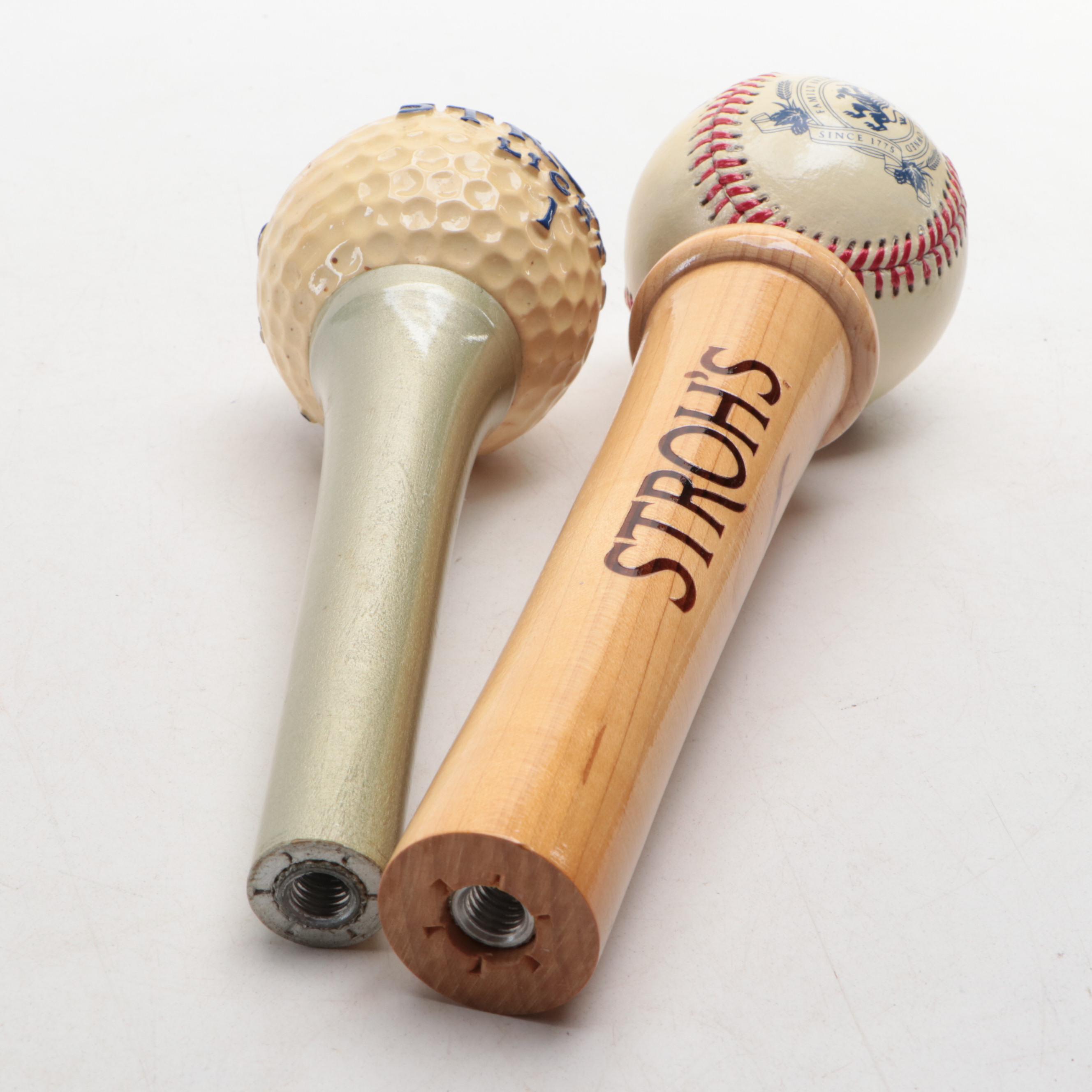 Stroh's Beer Tap Handles