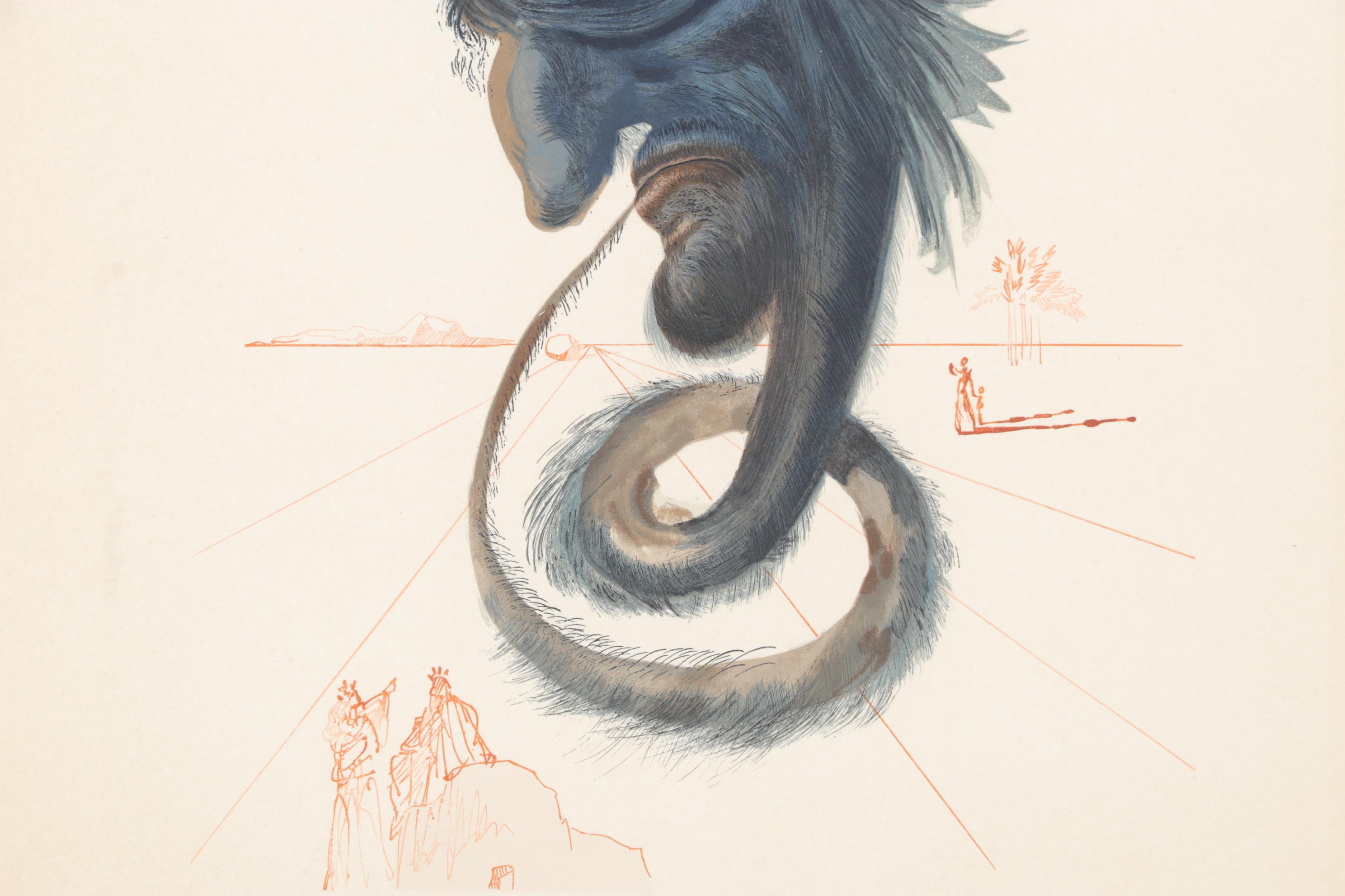 Salvador Dalí Wood Engraving "Devins et Sorciers"