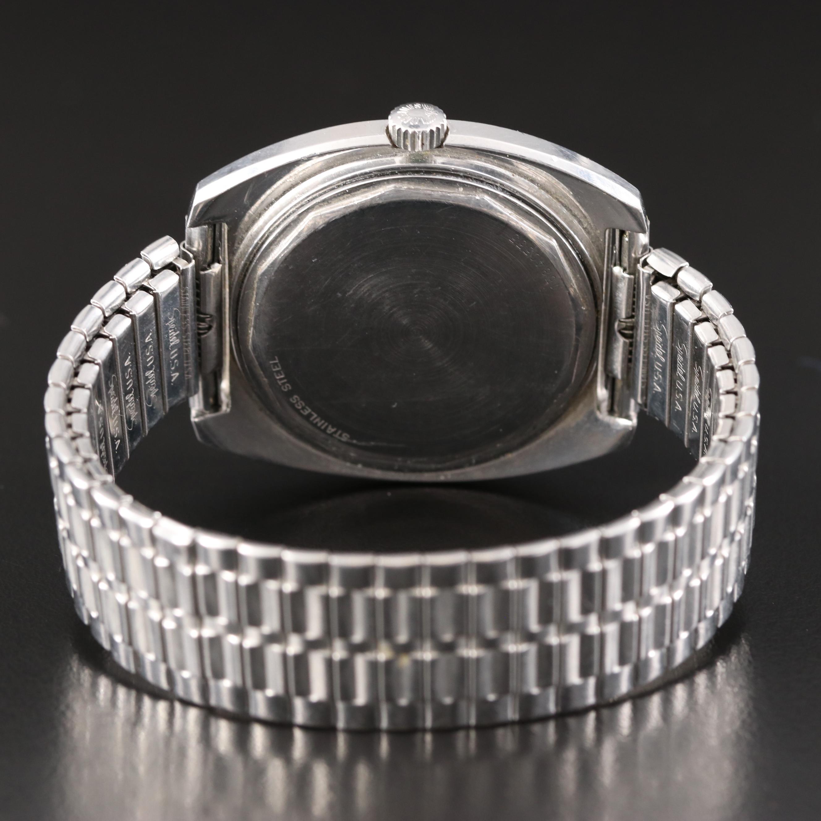 Vintage Longines Ultronic Date Stainless Steel Watch