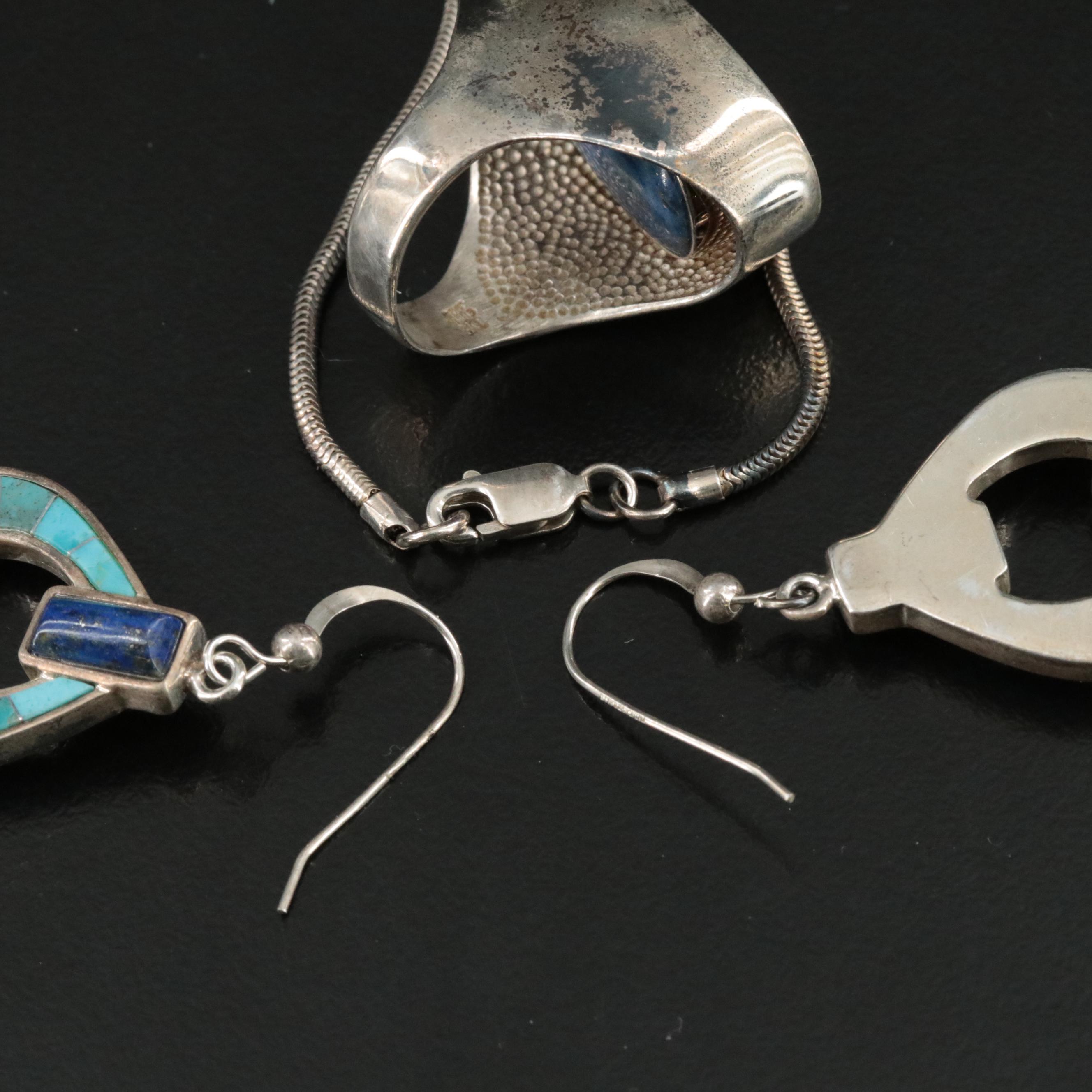 Sterling Boulder Opal and Turquoise Jewelry Featuring Desert Rose Trading