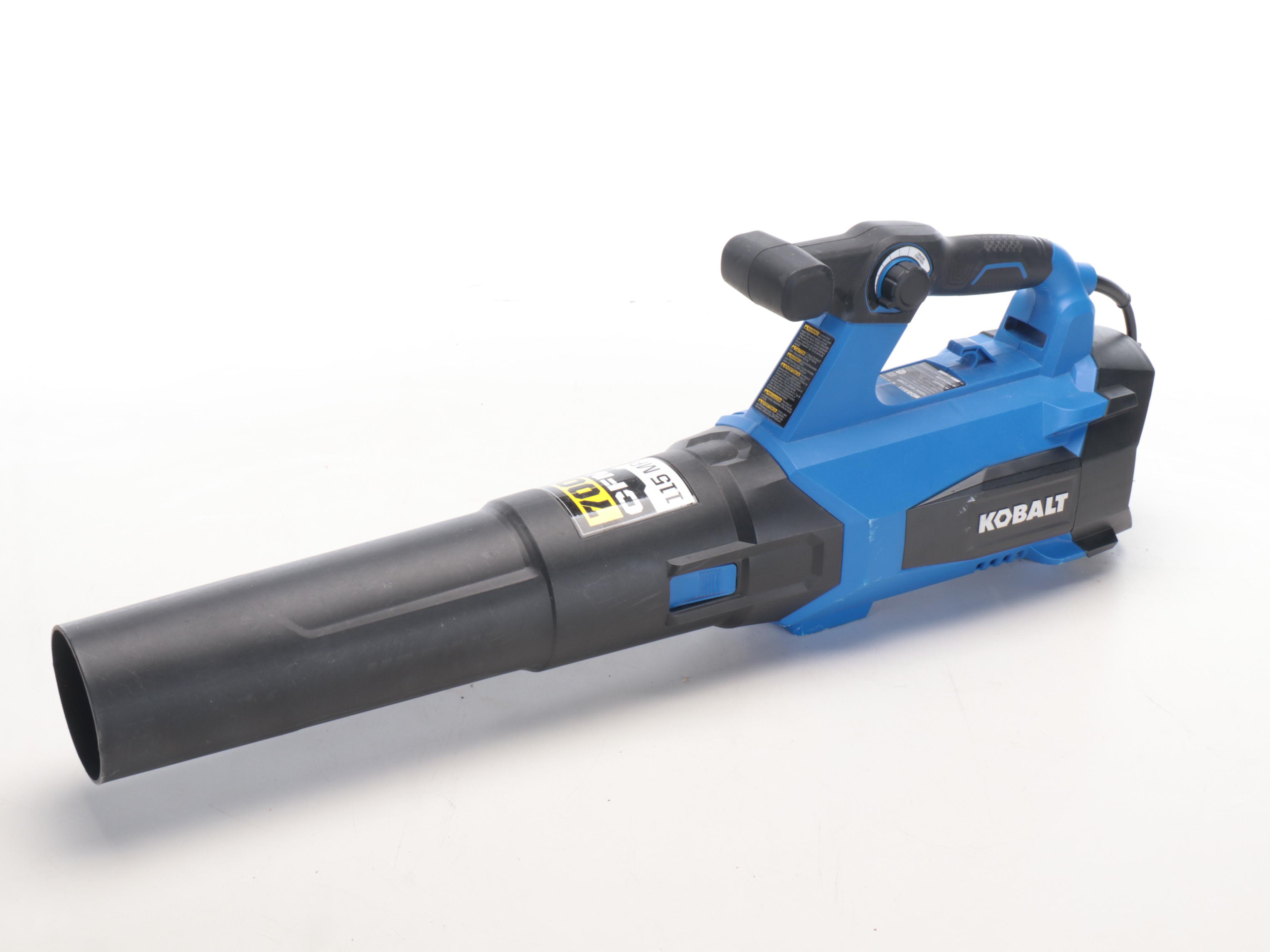 RIDGID Wet Dry Vac, Craftsman Hedge Trimmer, Cobalt Leaf Blower, and Chainsaw