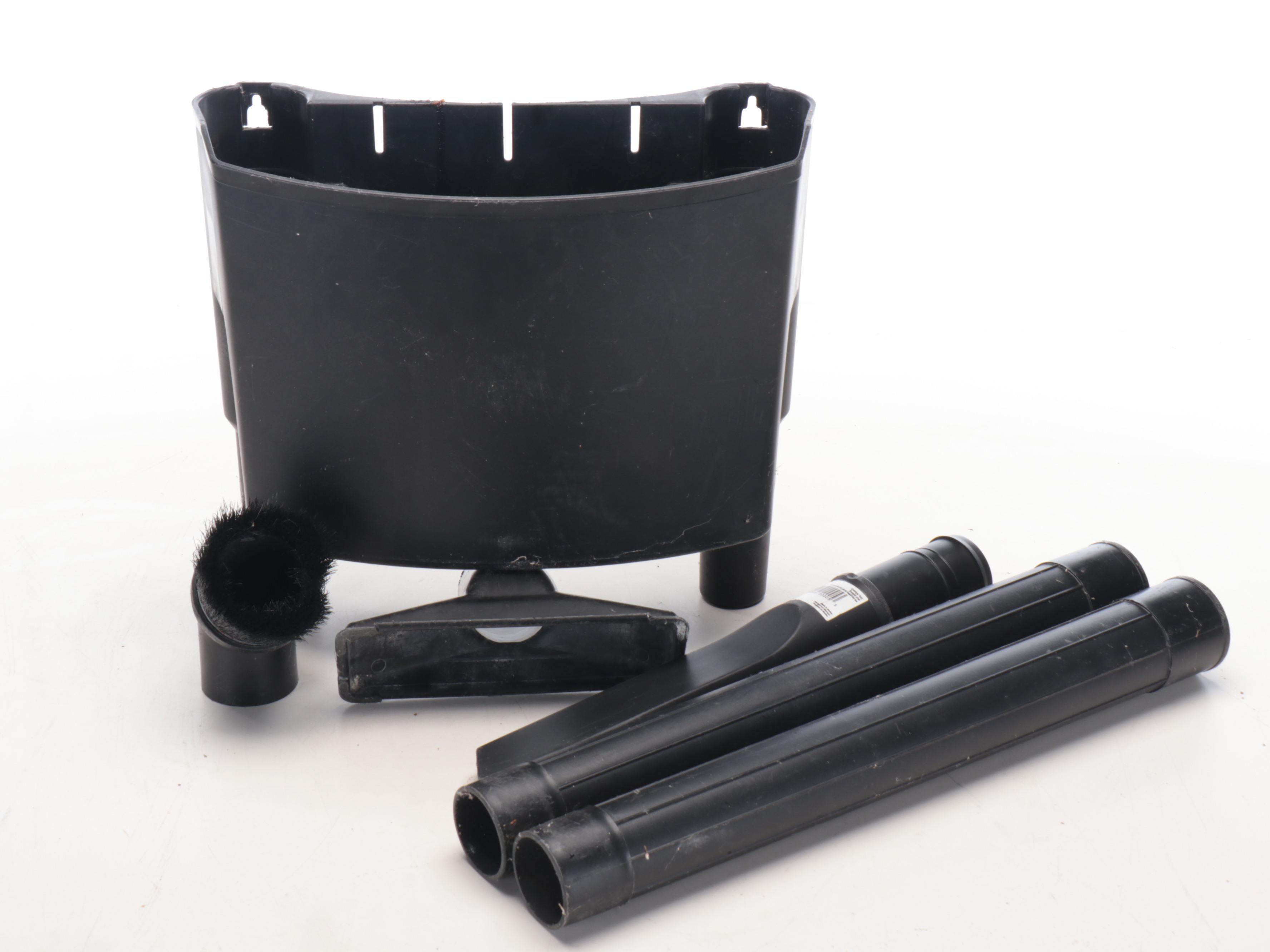 RIDGID Wet Dry Vac, Craftsman Hedge Trimmer, Cobalt Leaf Blower, and Chainsaw