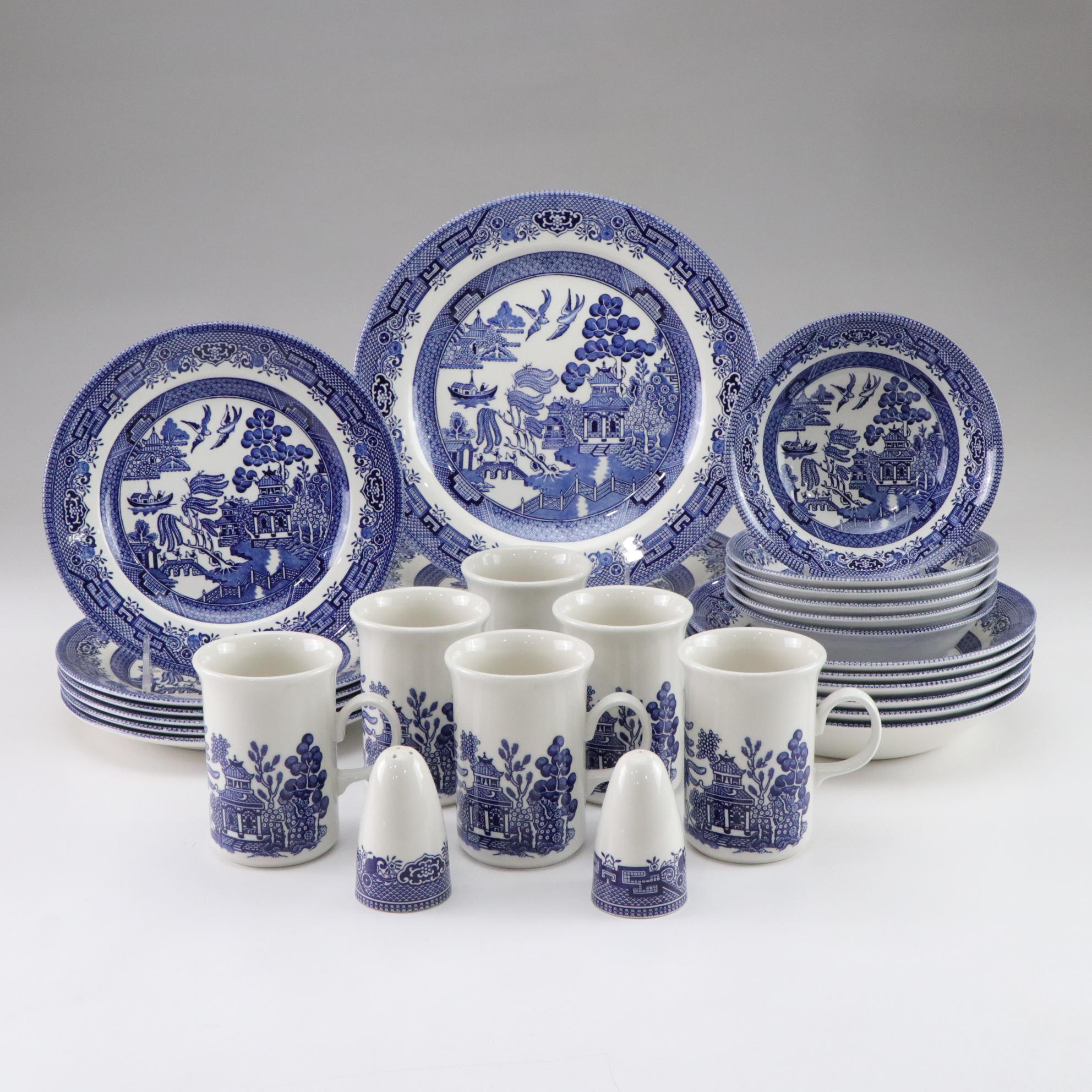Churchill "Blue Willow" Ceramic Dinnerware Set