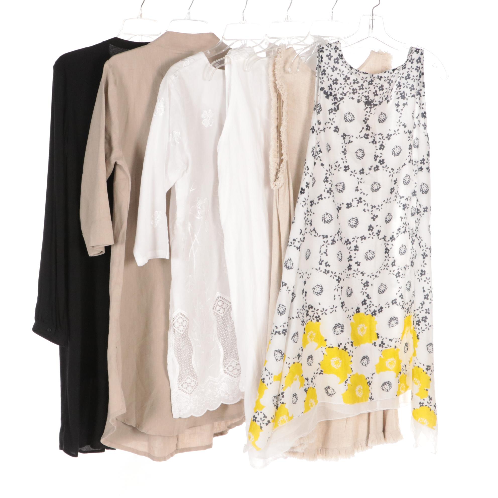 Old Navy & Embellish Shift and Other Sleeveless Dresses in Linen & Cotton