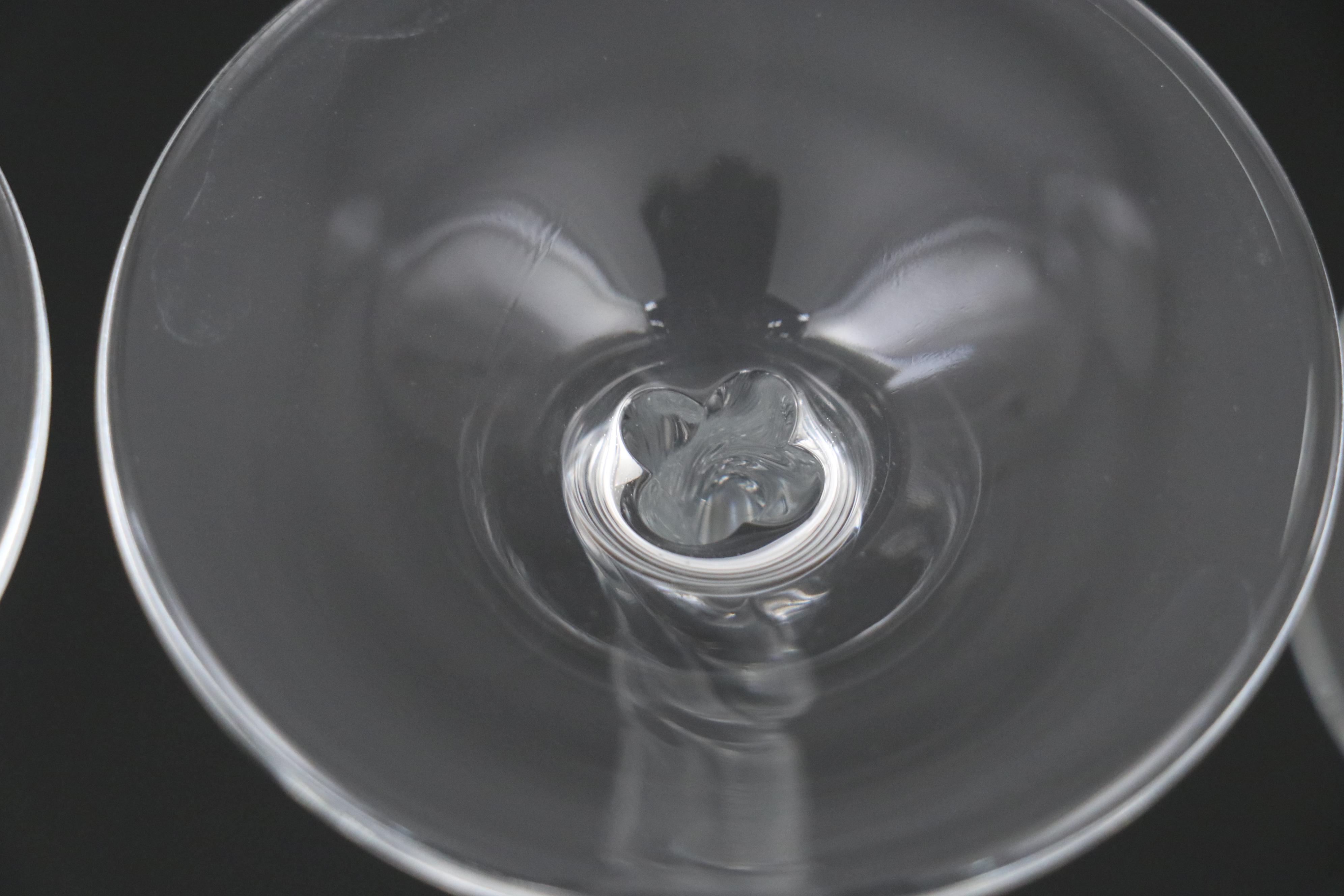 Cristal d'Arques-Durand "Fleury Taille Epi" Water Goblets and Other Stemware