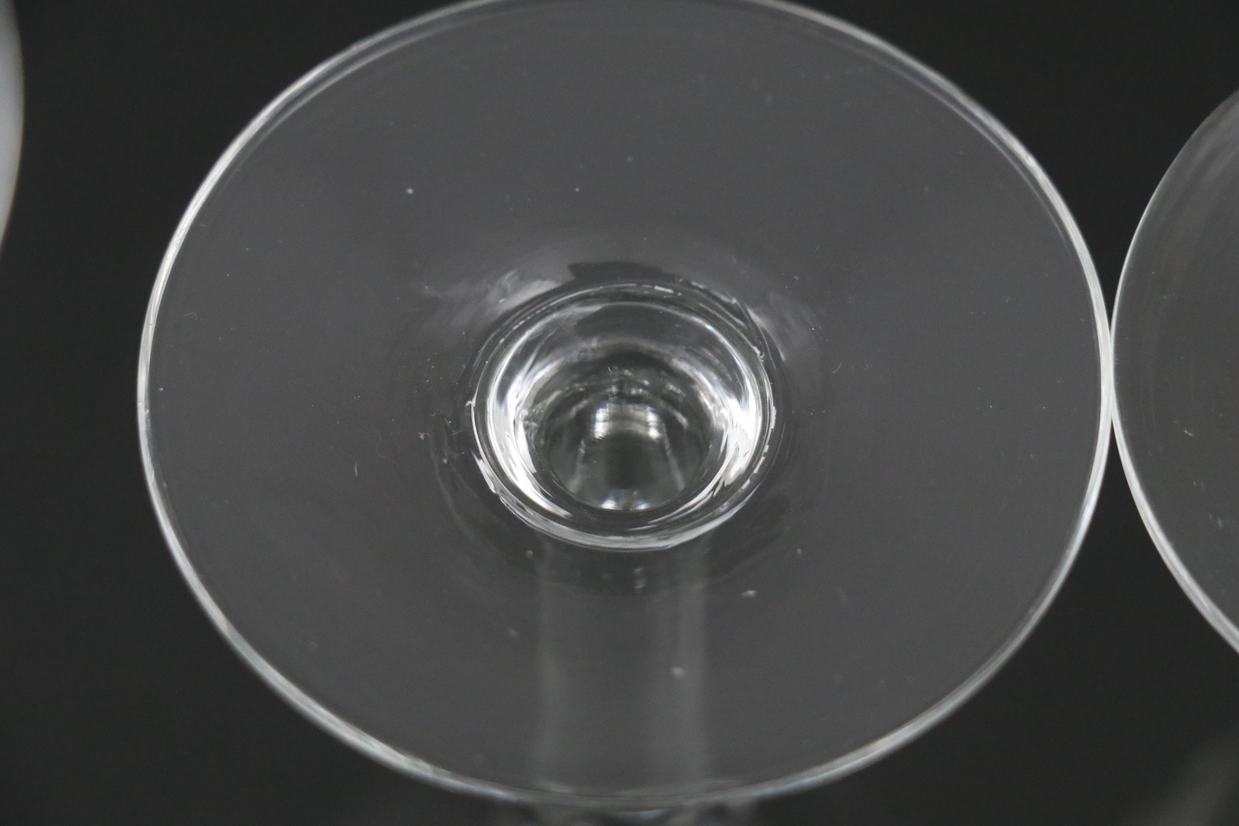 Cristal d'Arques-Durand "Fleury Taille Epi" Water Goblets and Other Stemware