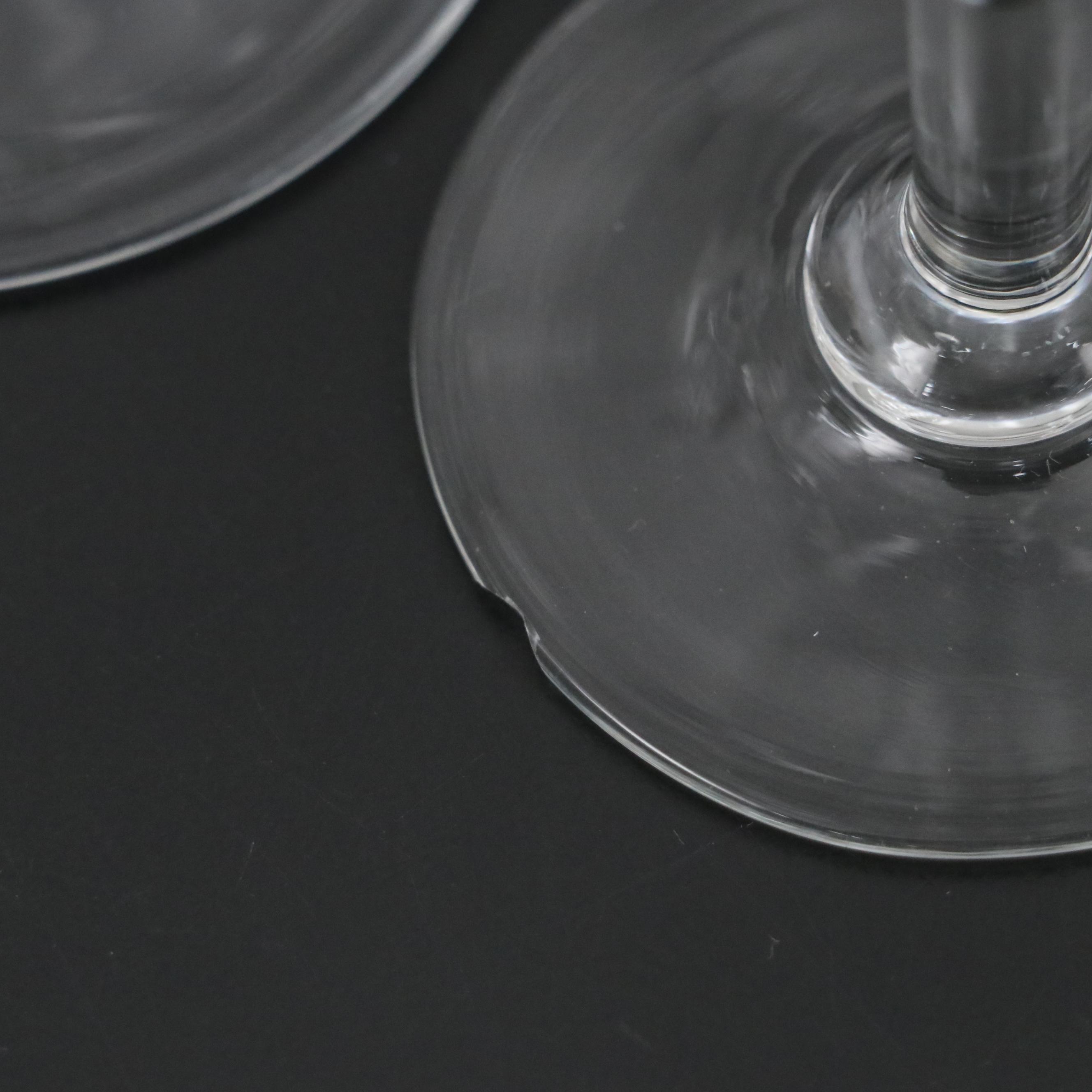 Cristal d'Arques-Durand "Fleury Taille Epi" Water Goblets and Other Stemware