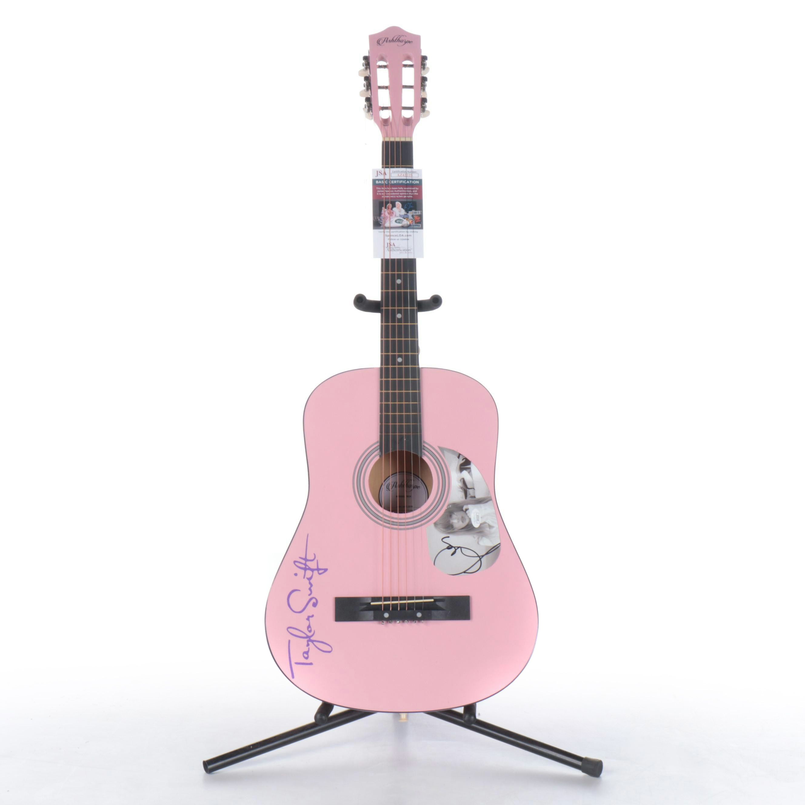 Taylor Swift Decal-Signed Ashthorpe Acoustic Guitar, JSA