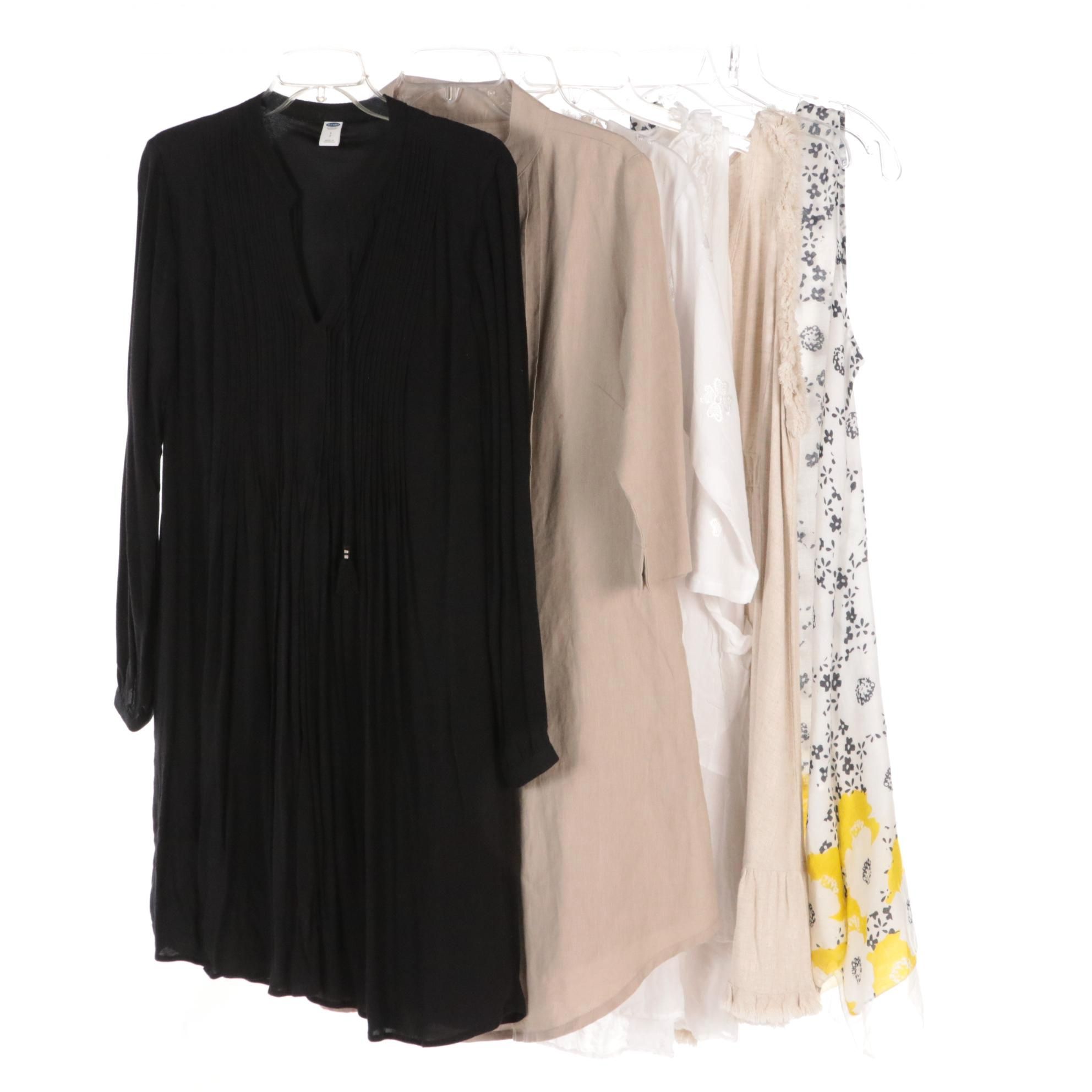 Old Navy & Embellish Shift and Other Sleeveless Dresses in Linen & Cotton