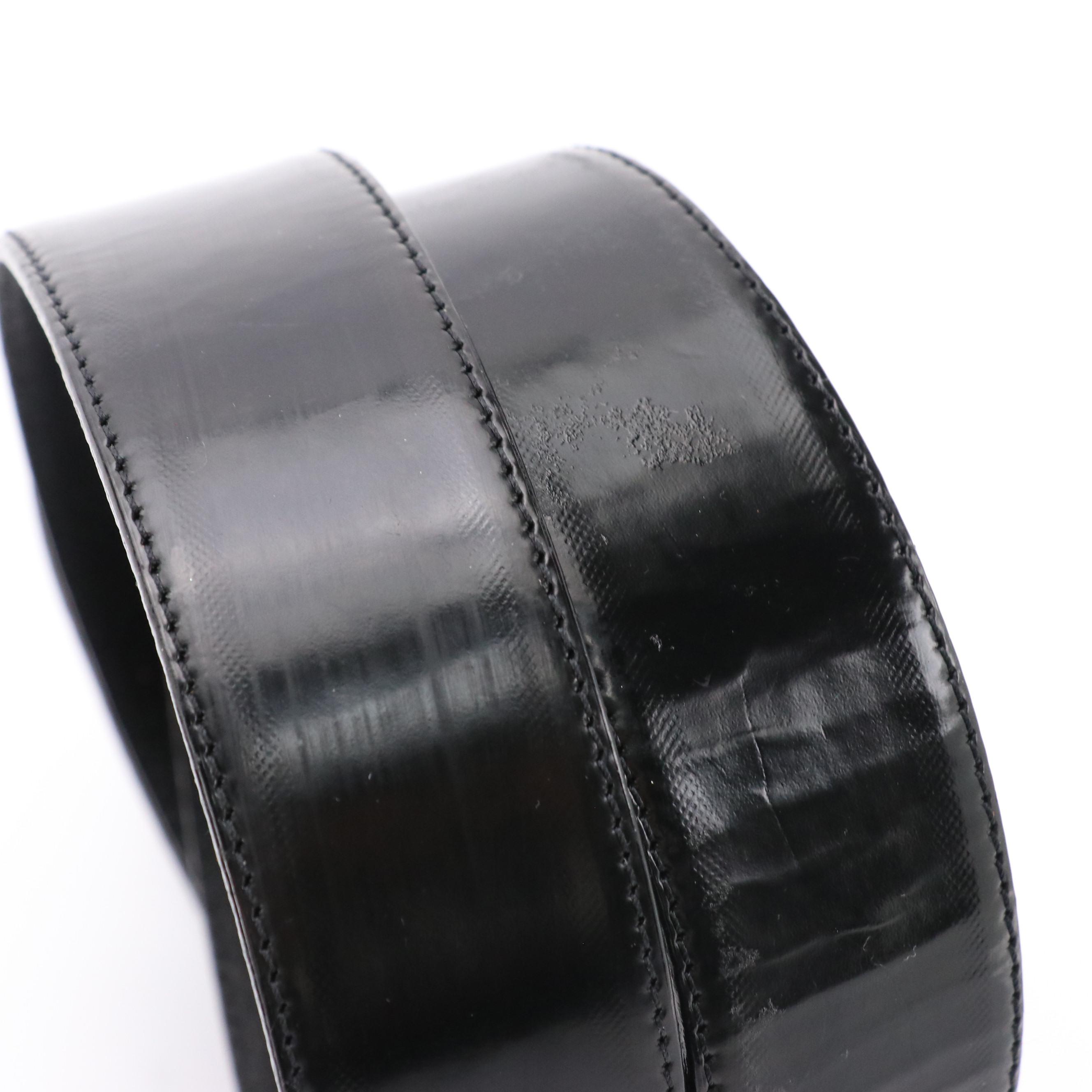 Gucci Vintage Brown Suede Belt and Bottega Veneta Black Leather Belts