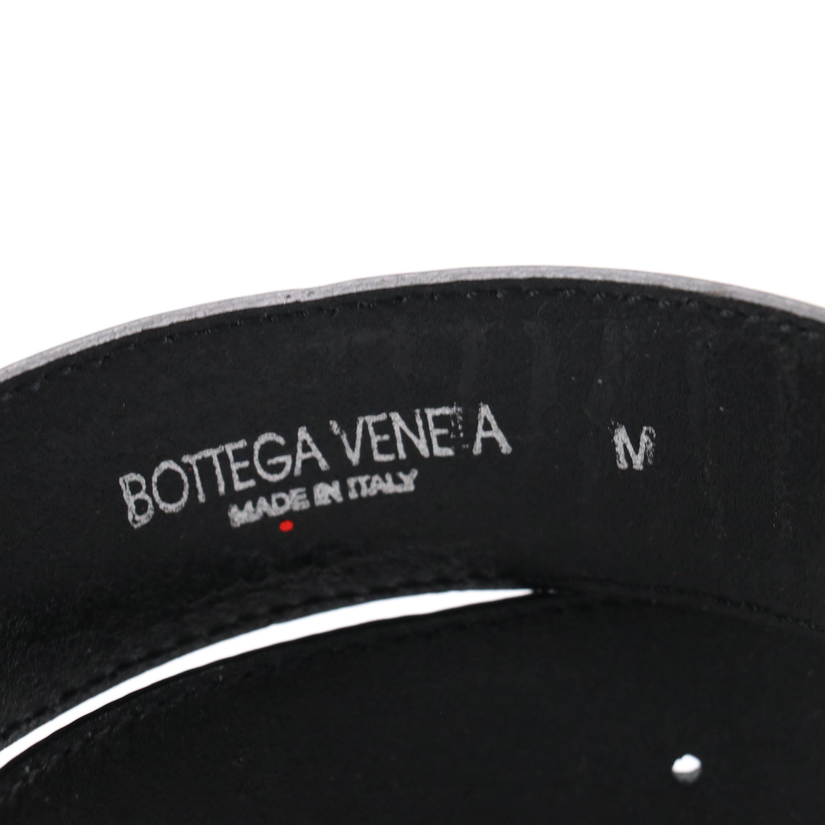 Gucci Vintage Brown Suede Belt and Bottega Veneta Black Leather Belts