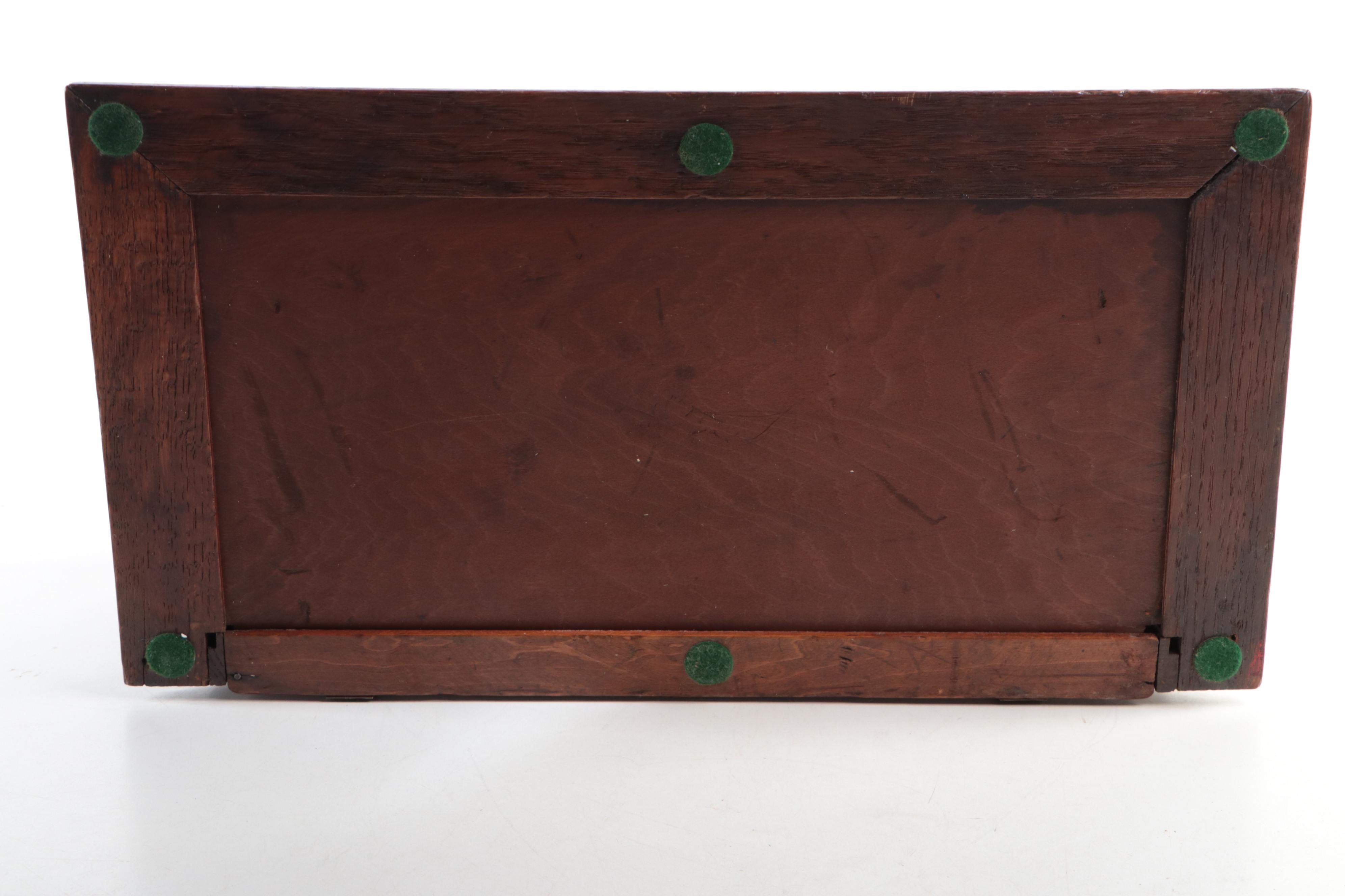 J. F. Farnam & Co. Oak and Glass Store Display Case, Early 20th Century