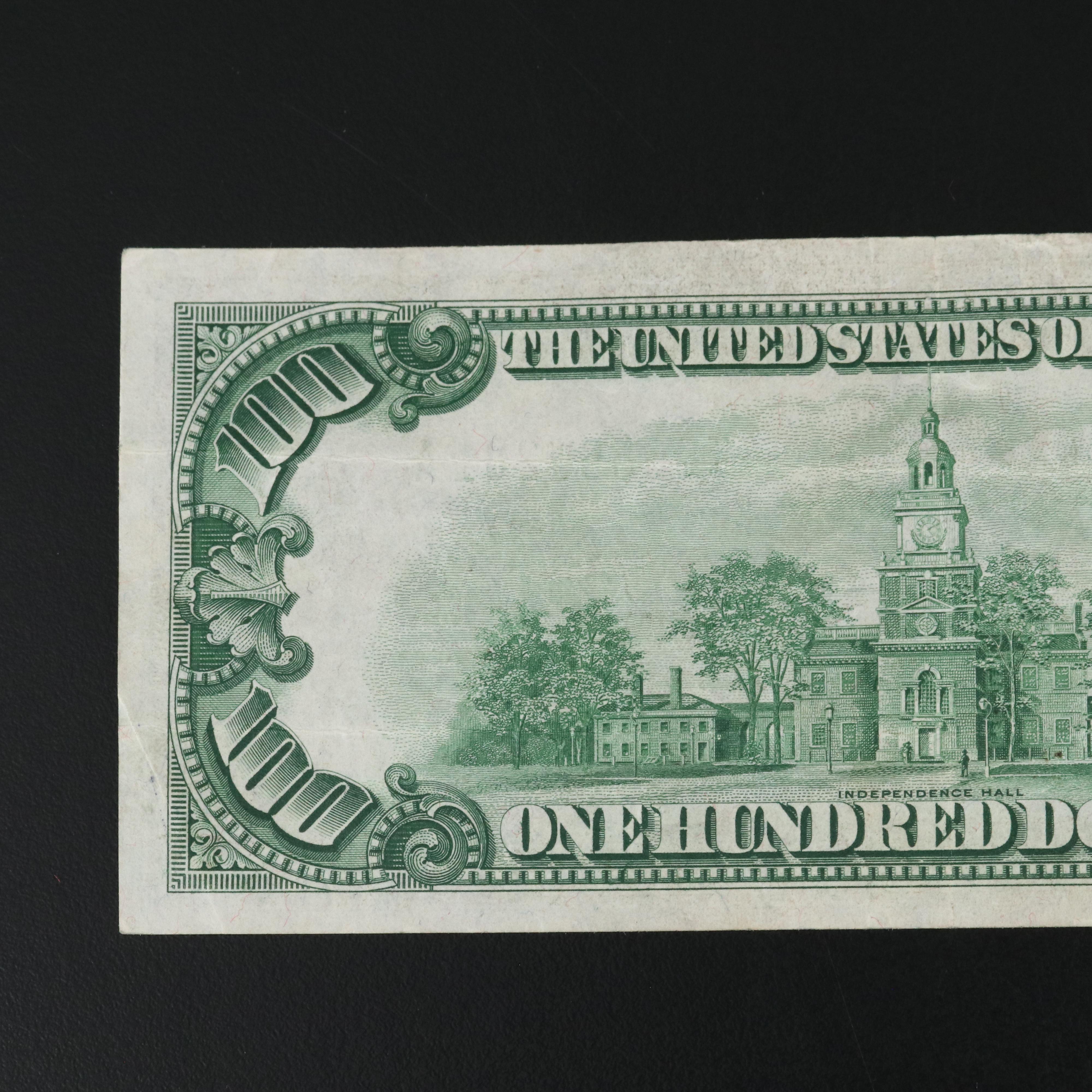 Five Vintage $100 Federal Reserve Notes and a Vintage $20 Federal Reserve Note