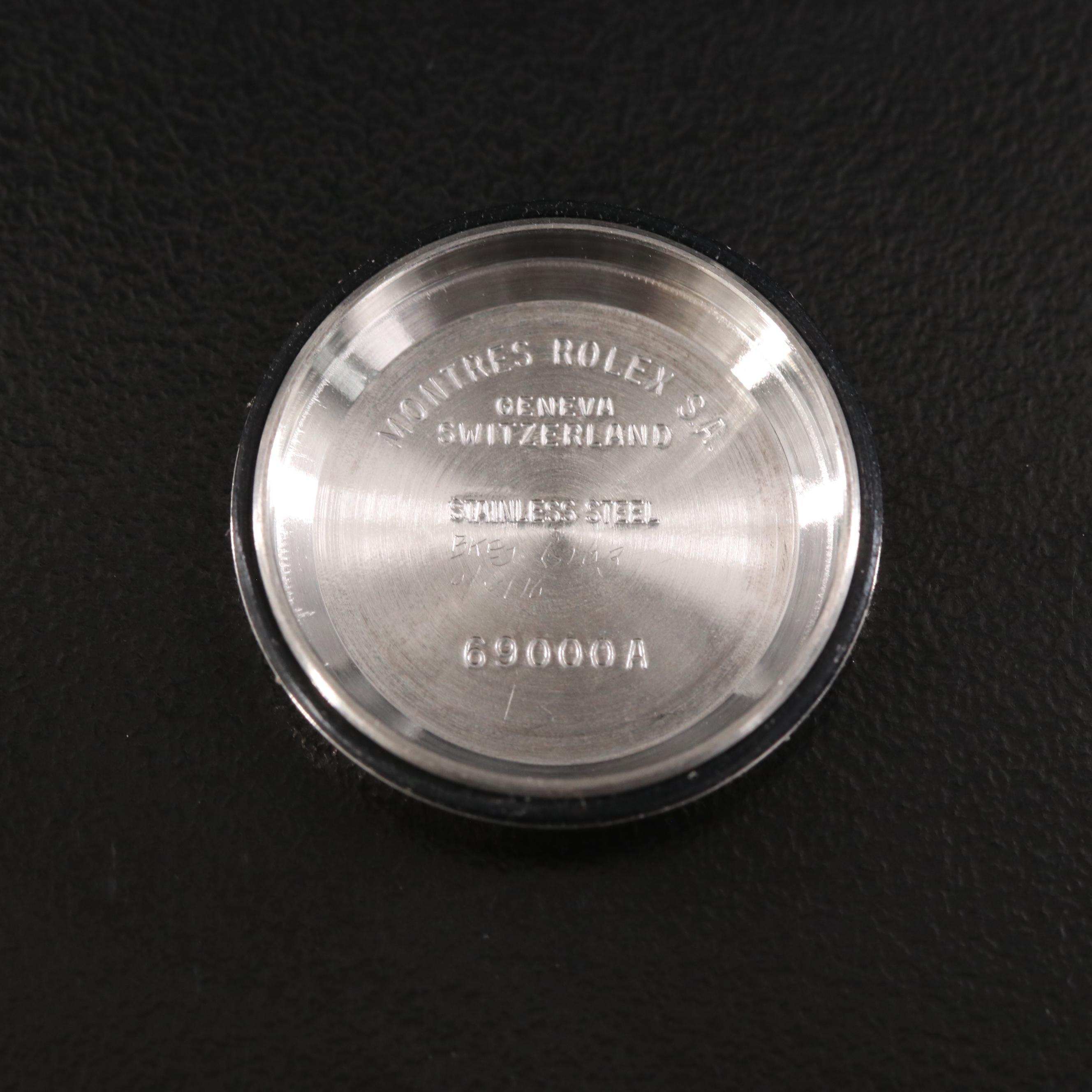 1991 Rolex Black Dial Oyster Perpetual Datejust Watch