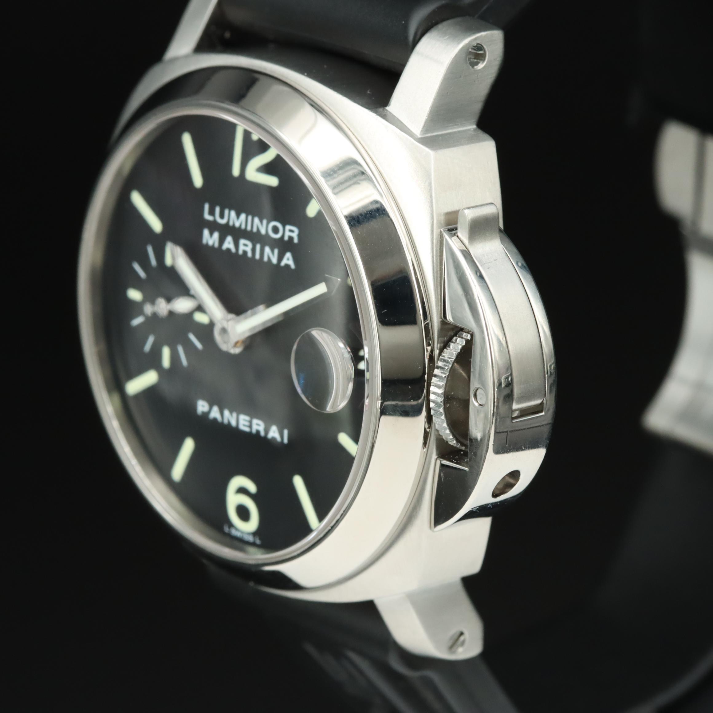 Panerai Luminor Date 40mm Steel Black Automatic Watch