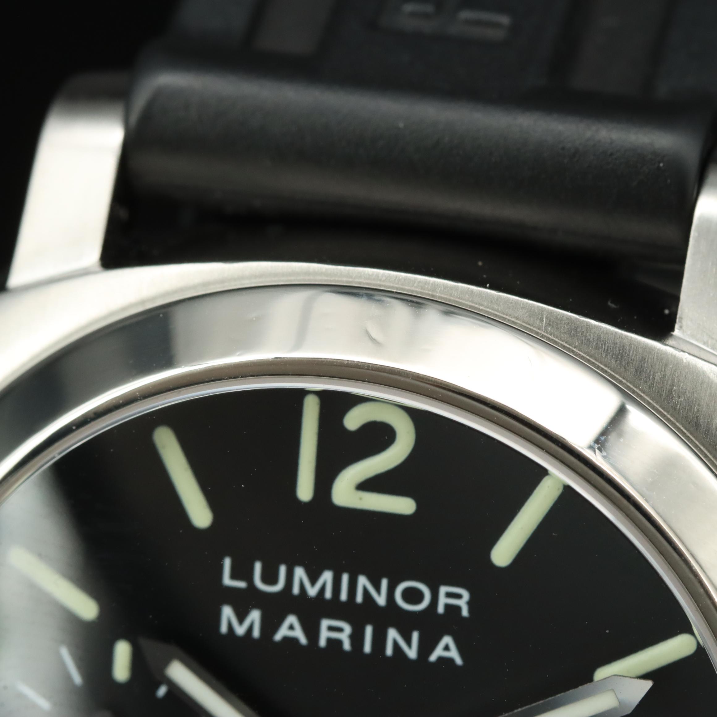 Panerai Luminor Date 40mm Steel Black Automatic Watch