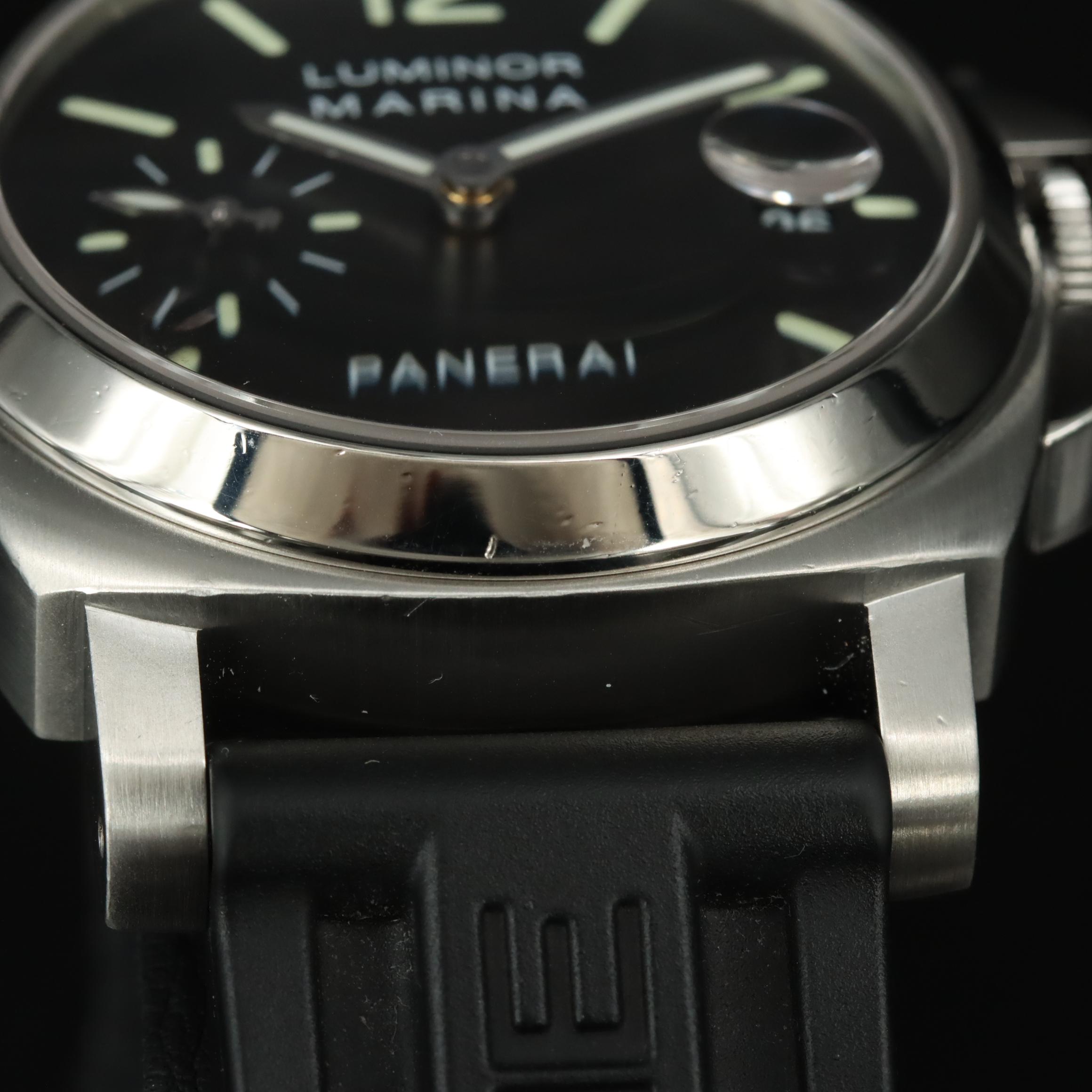 Panerai Luminor Date 40mm Steel Black Automatic Watch