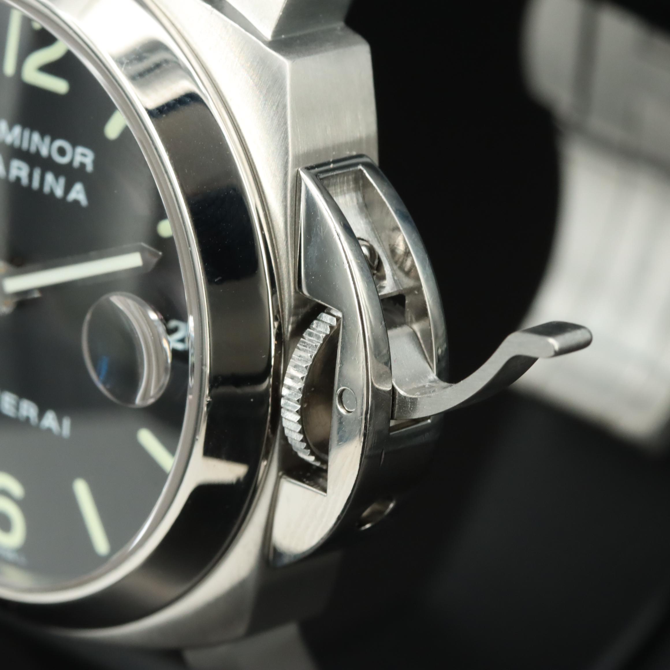 Panerai Luminor Date 40mm Steel Black Automatic Watch