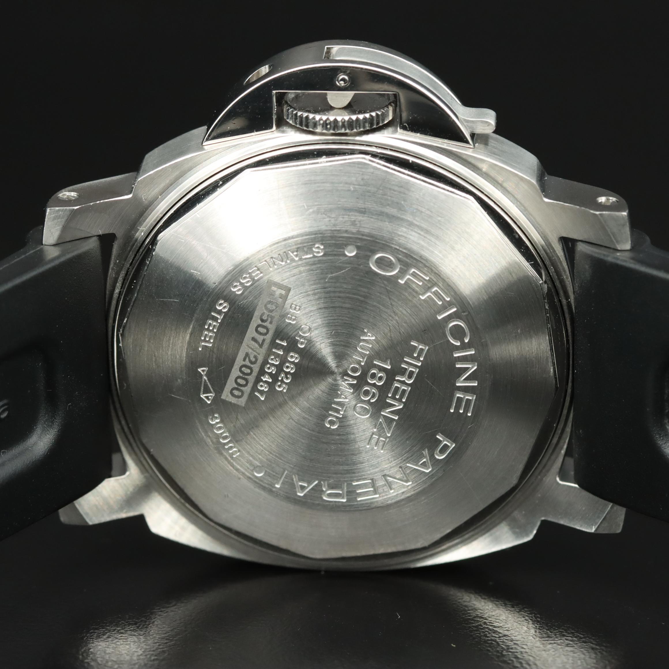 Panerai Luminor Date 40mm Steel Black Automatic Watch