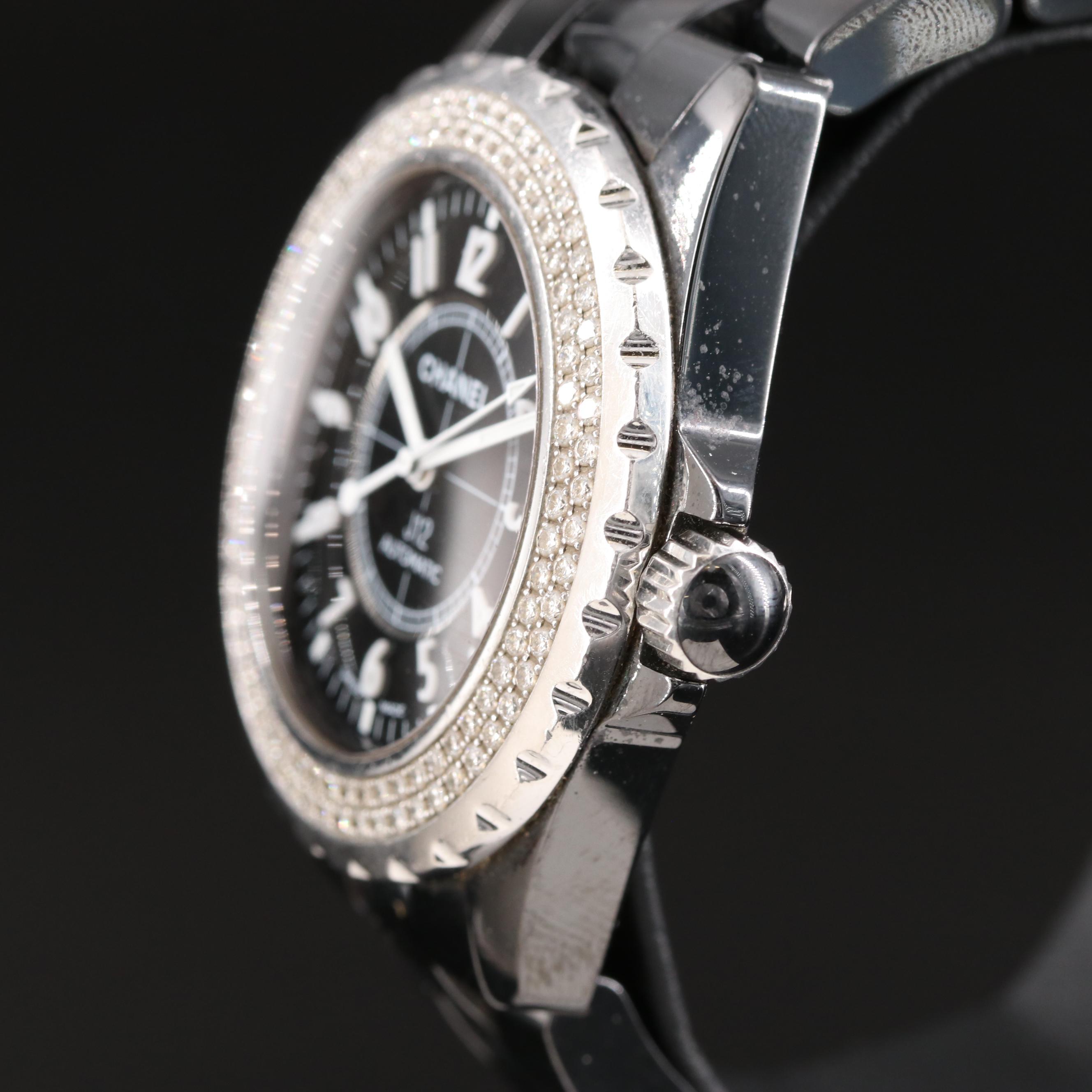Chanel J12 Diamond Ceramic Automatic Watch