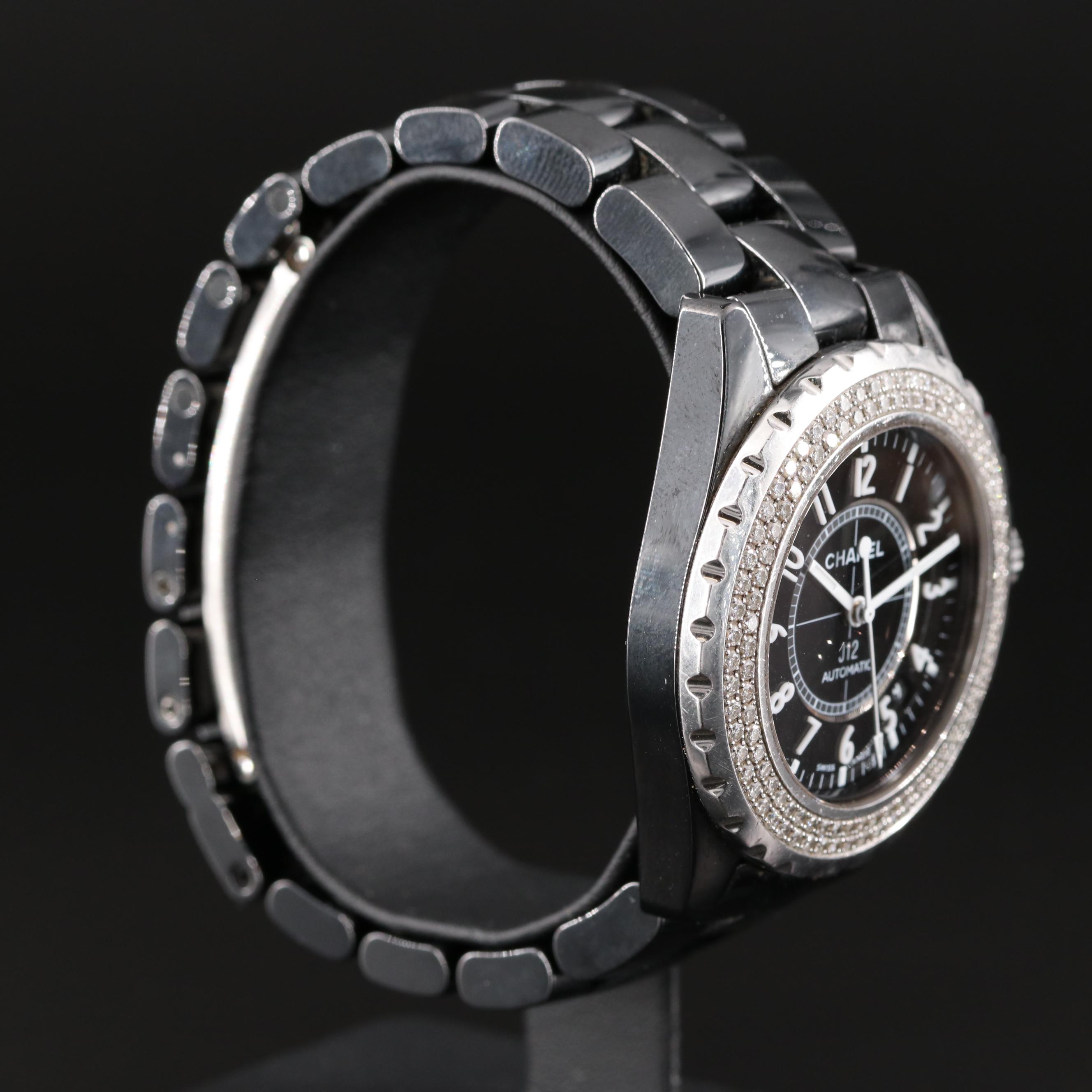 Chanel J12 Diamond Ceramic Automatic Watch