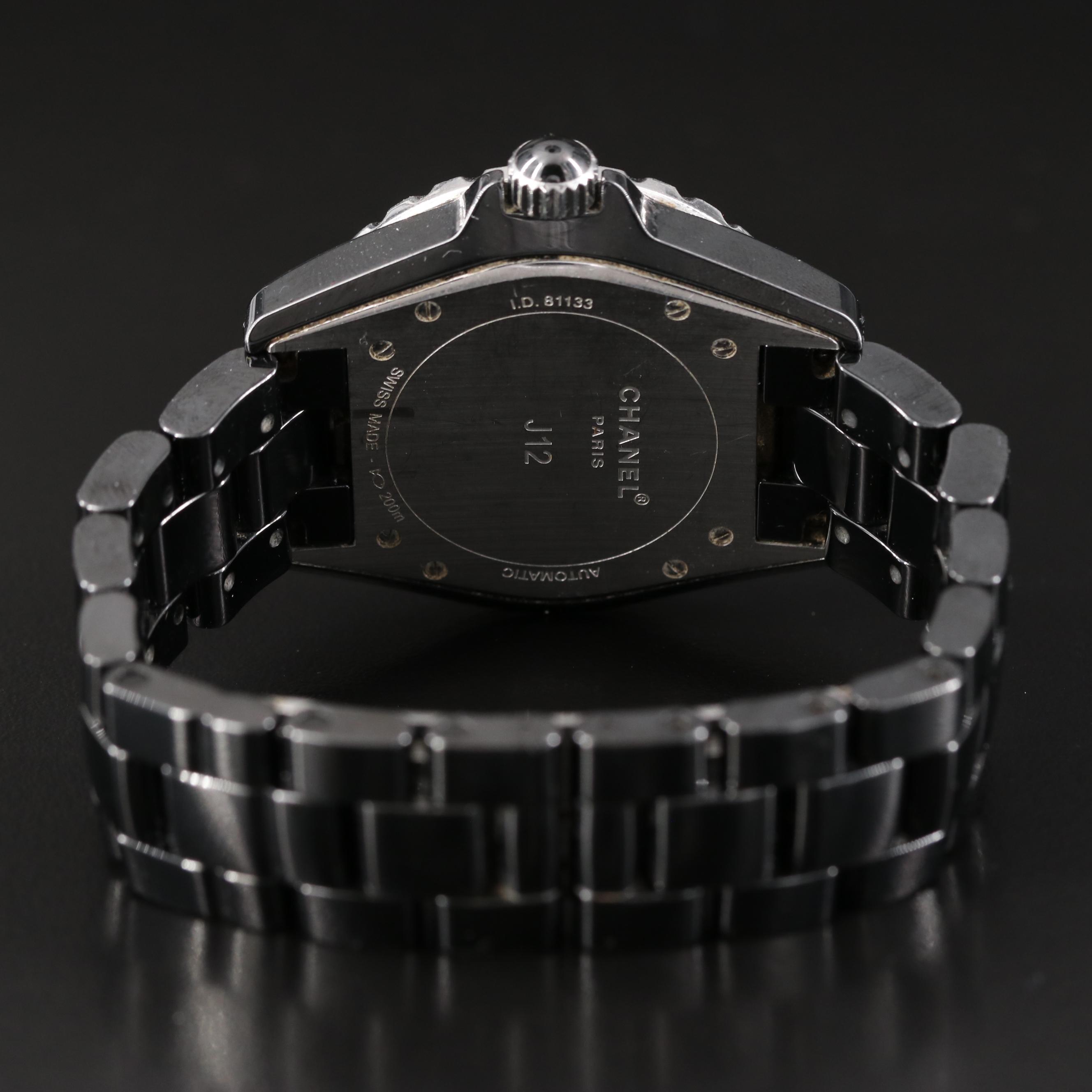 Chanel J12 Diamond Ceramic Automatic Watch