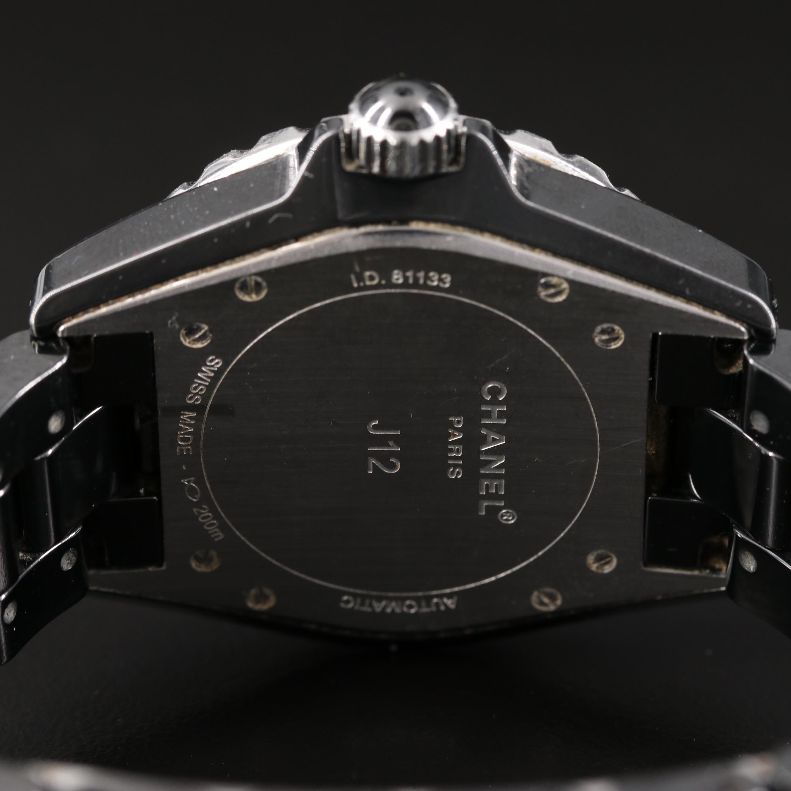 Chanel J12 Diamond Ceramic Automatic Watch