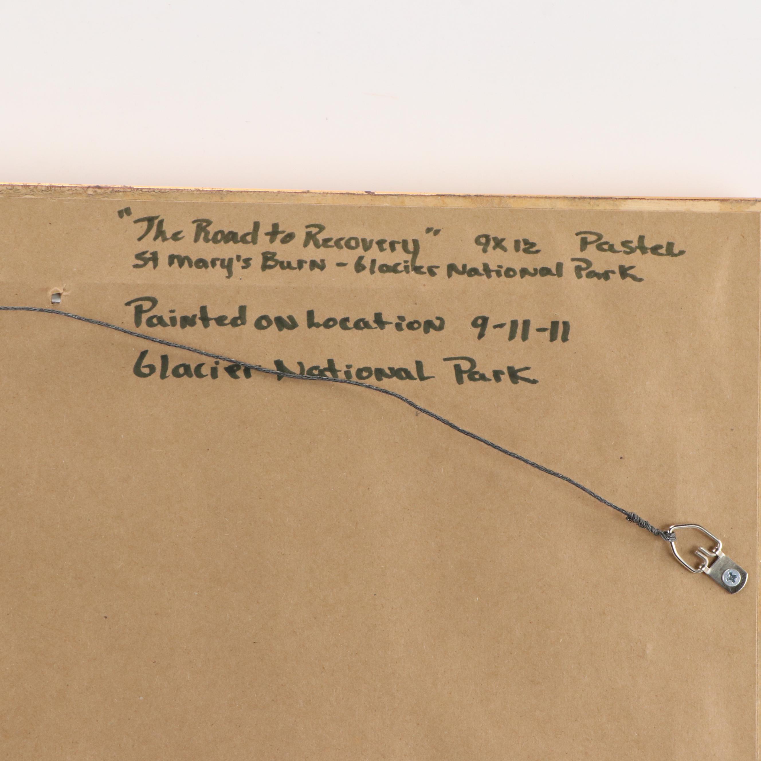 H. Steven Oiestad Oil Pastel Drawing "Road to Recovery," 2011