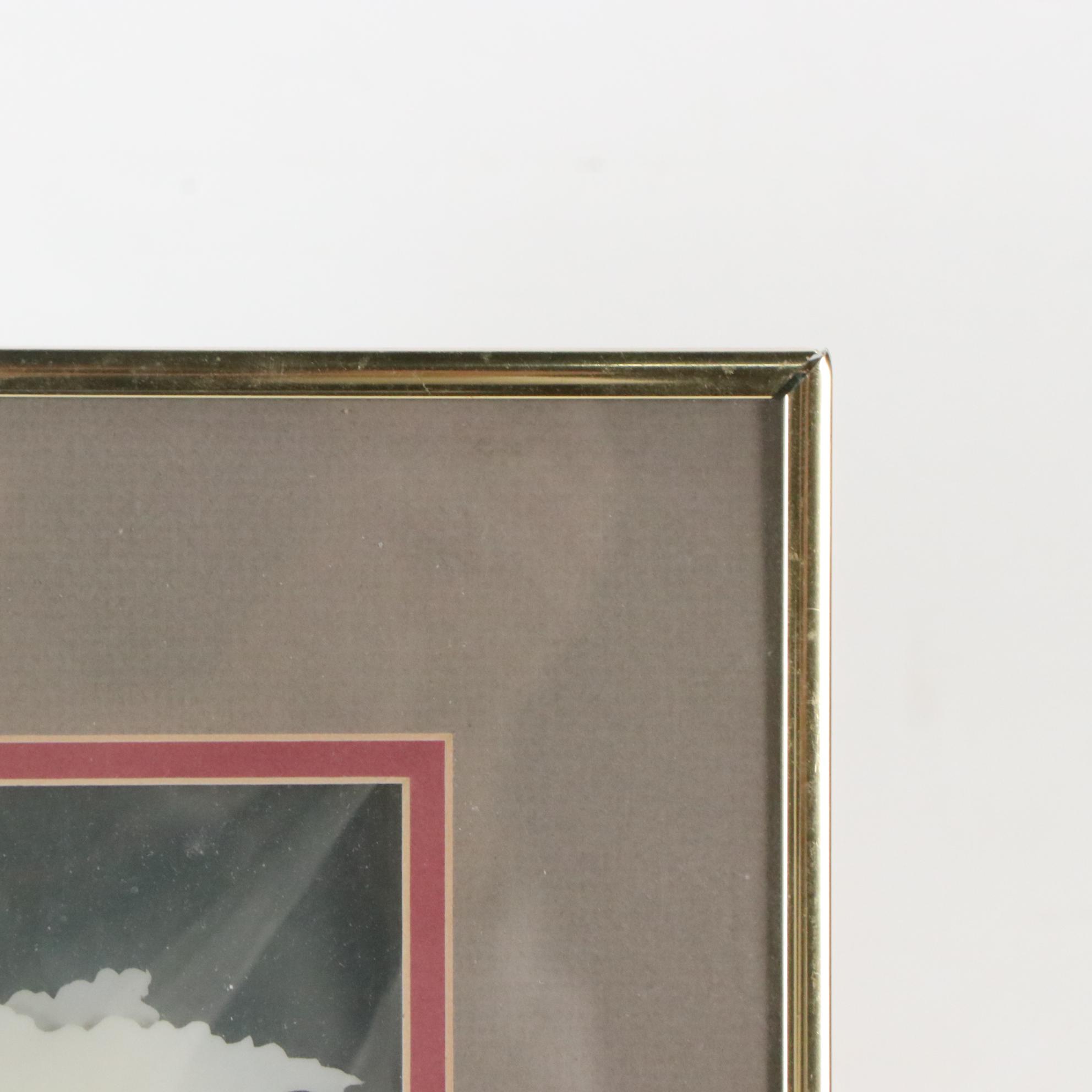 Debbie Patrick Dimensional Serigraph of Golden Gate Bridge, 20th Century