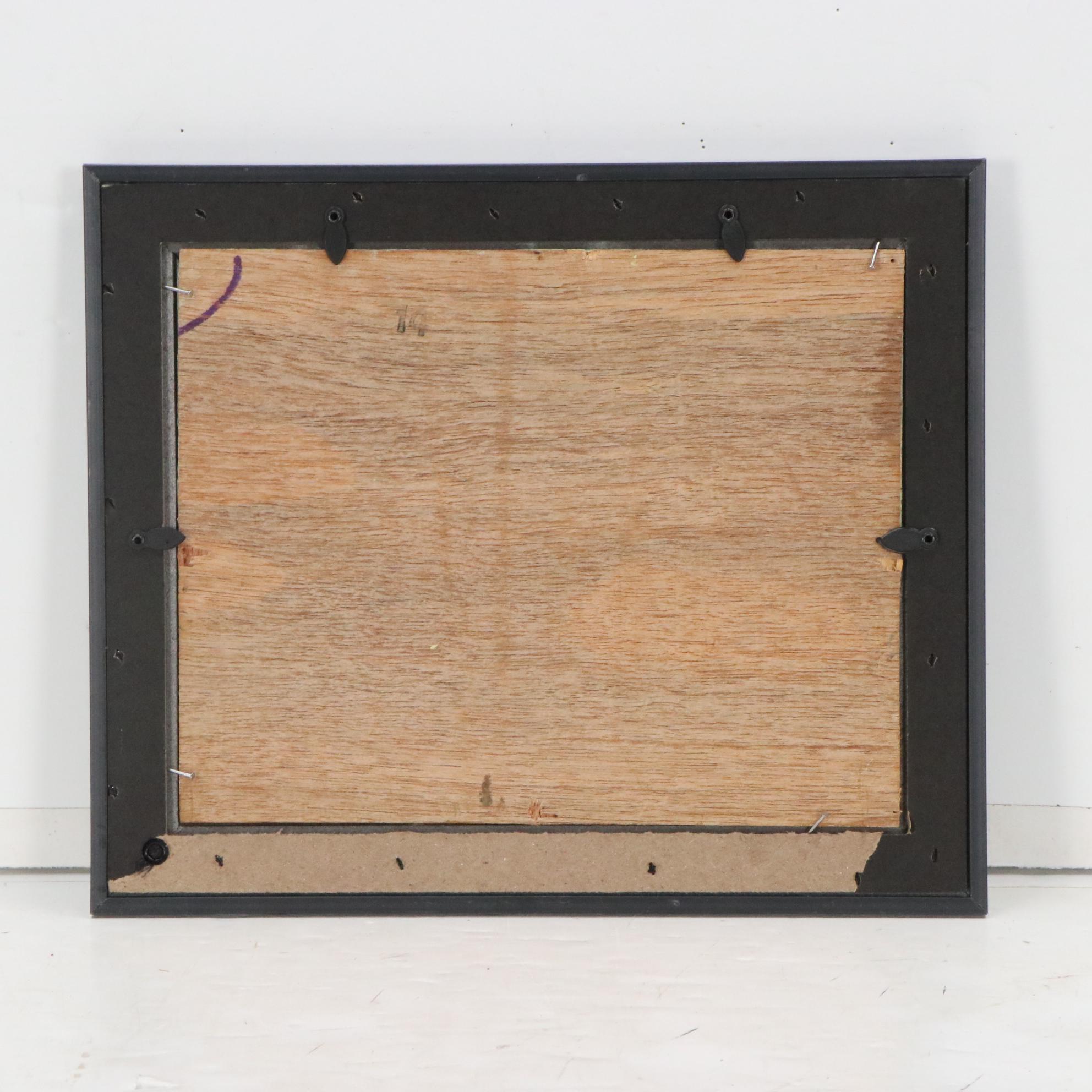 Curka Oil Painting of Rural Landscape with Death Star, 21st Century