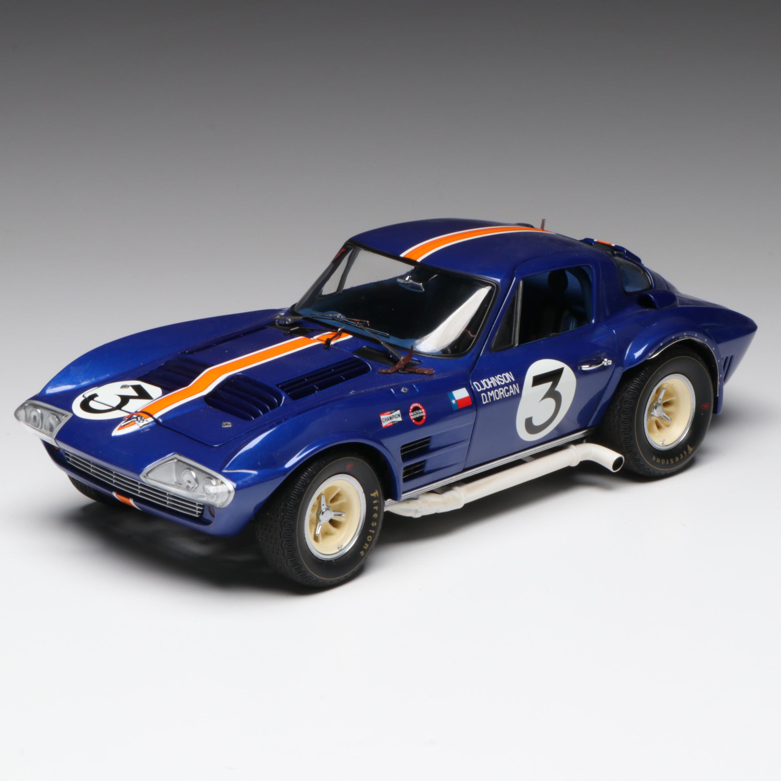 Exoto "1964 Corvette Grand Sport Coupe" Sebring 12 Hours Diecast Model Car