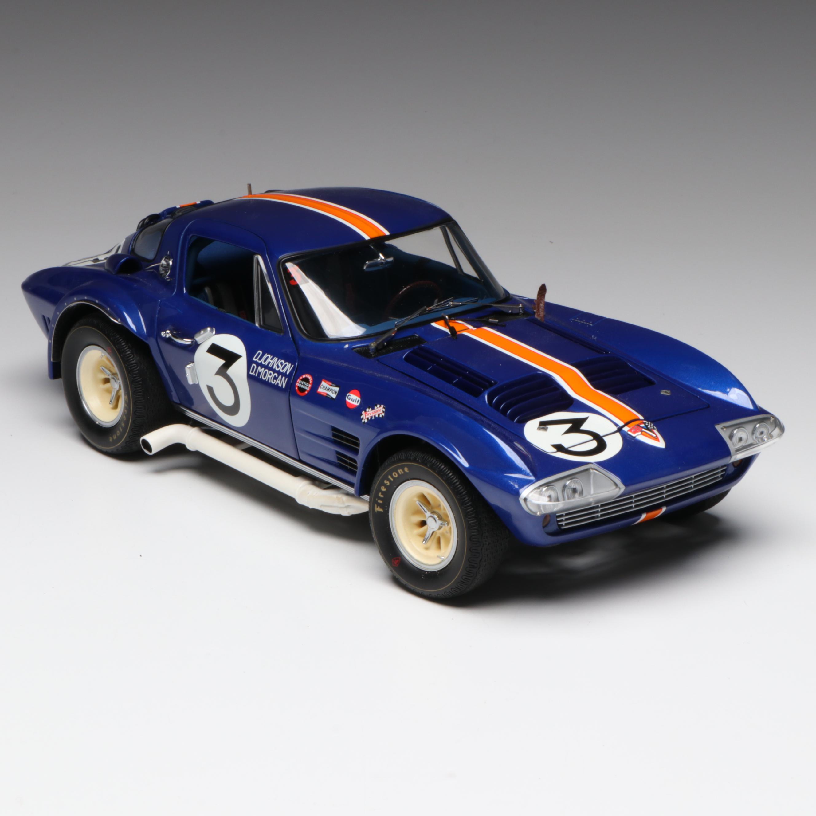 Exoto "1964 Corvette Grand Sport Coupe" Sebring 12 Hours Diecast Model Car