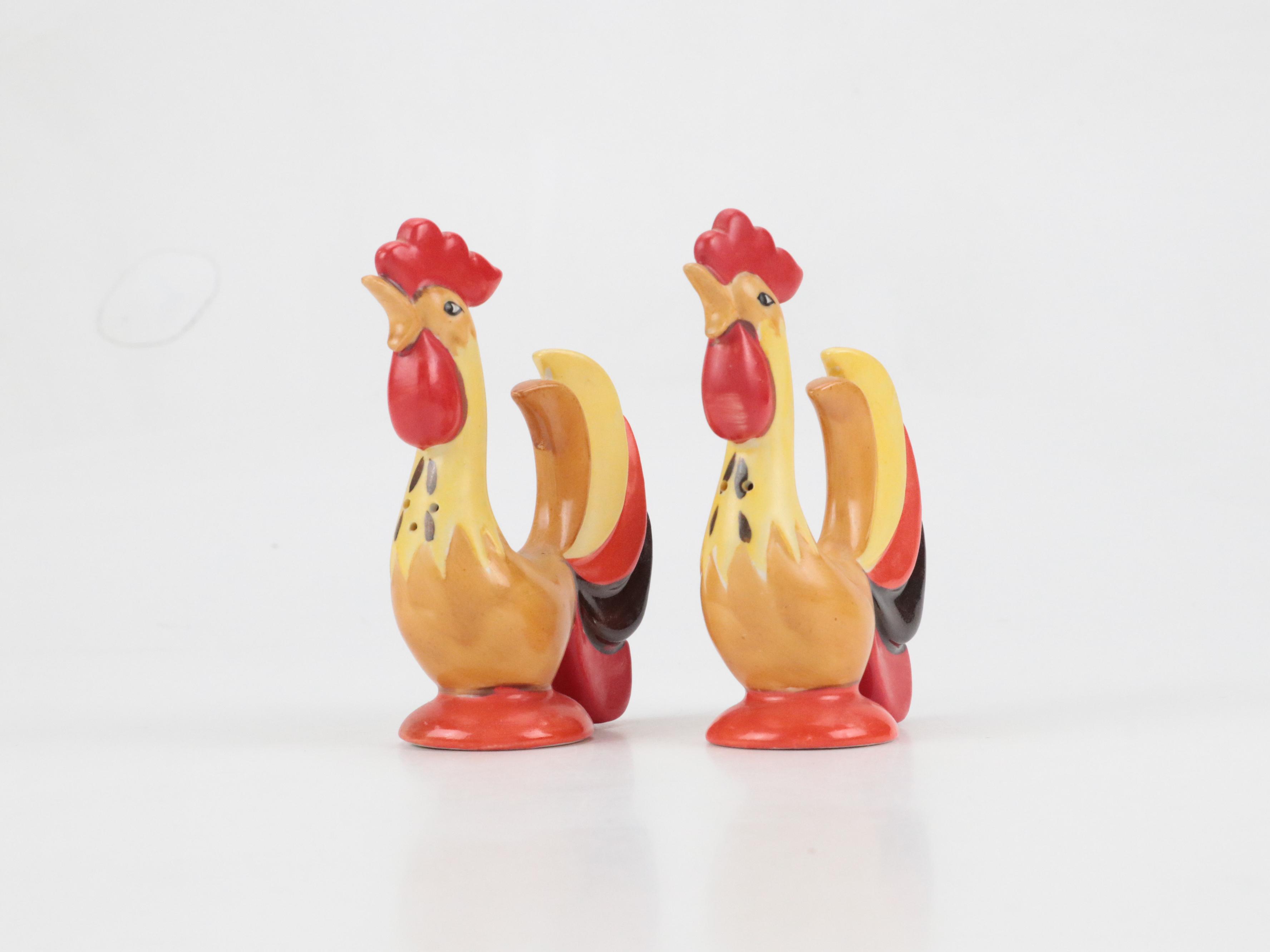 Holt Howard Ceramic Shakers, Candlesticks and Dishes, 1960