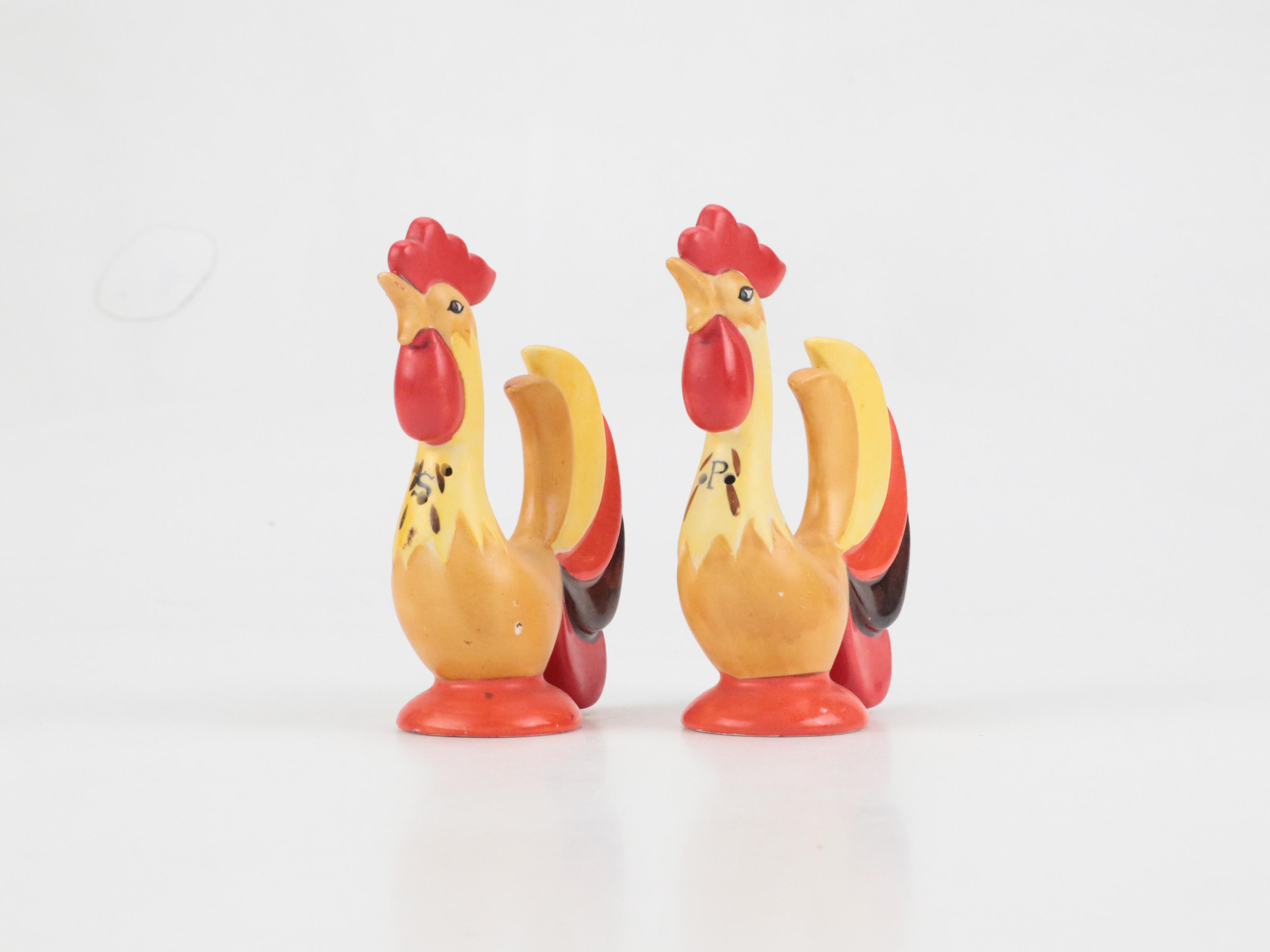 Holt Howard Ceramic Shakers, Candlesticks and Dishes, 1960