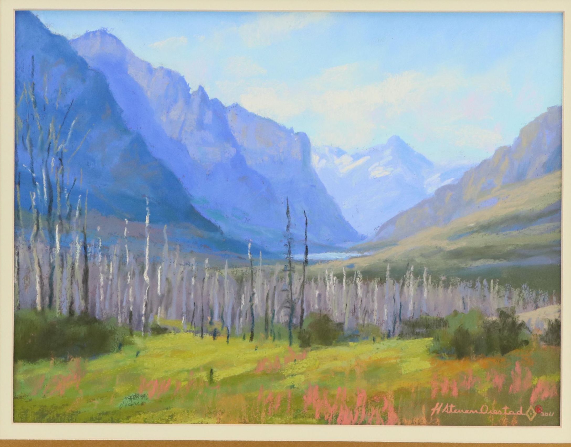 H. Steven Oiestad Oil Pastel Drawing "Road to Recovery," 2011