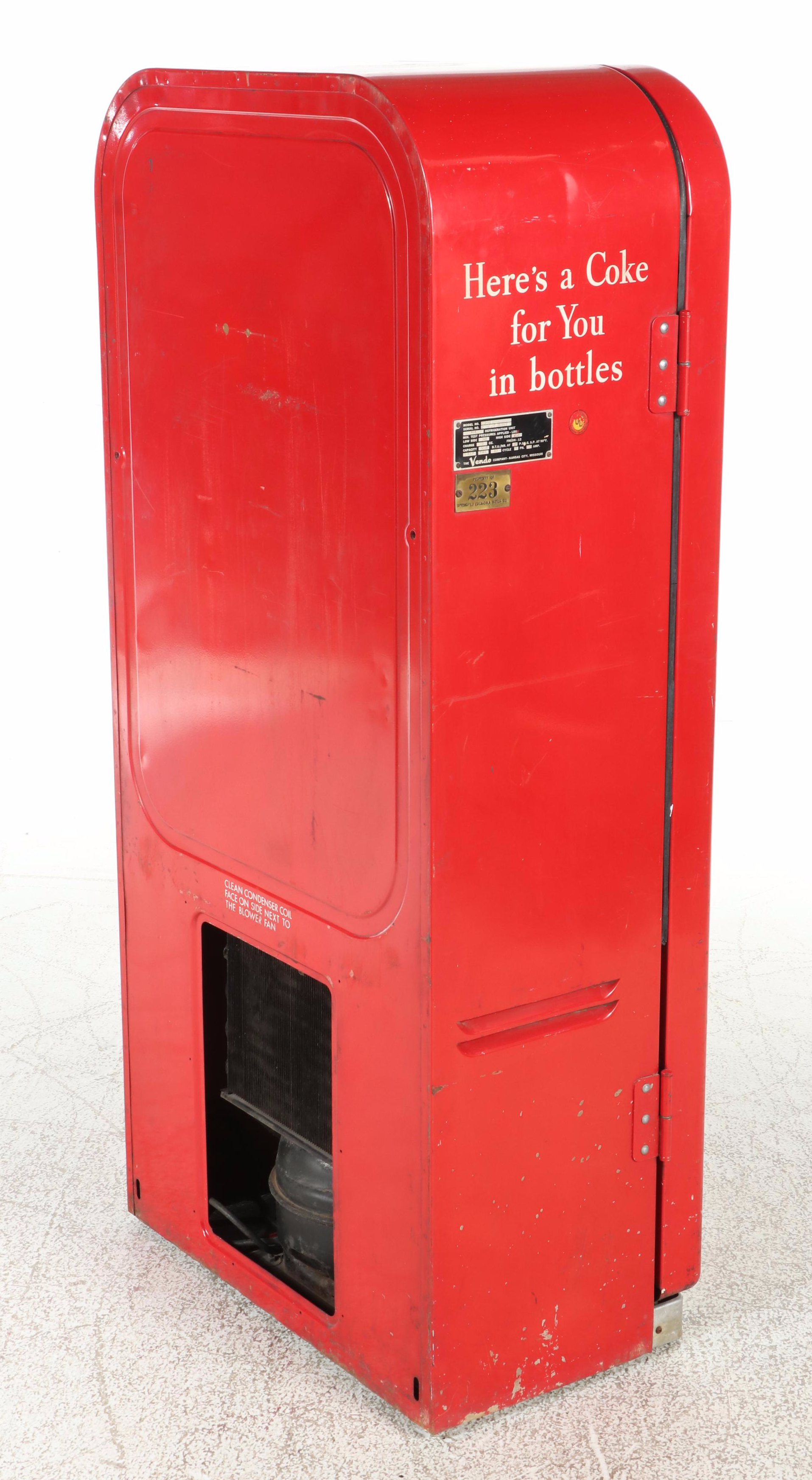 The Vendo Company for Coca-Cola "Model F39B" Vending Machine, Mid-20th Century
